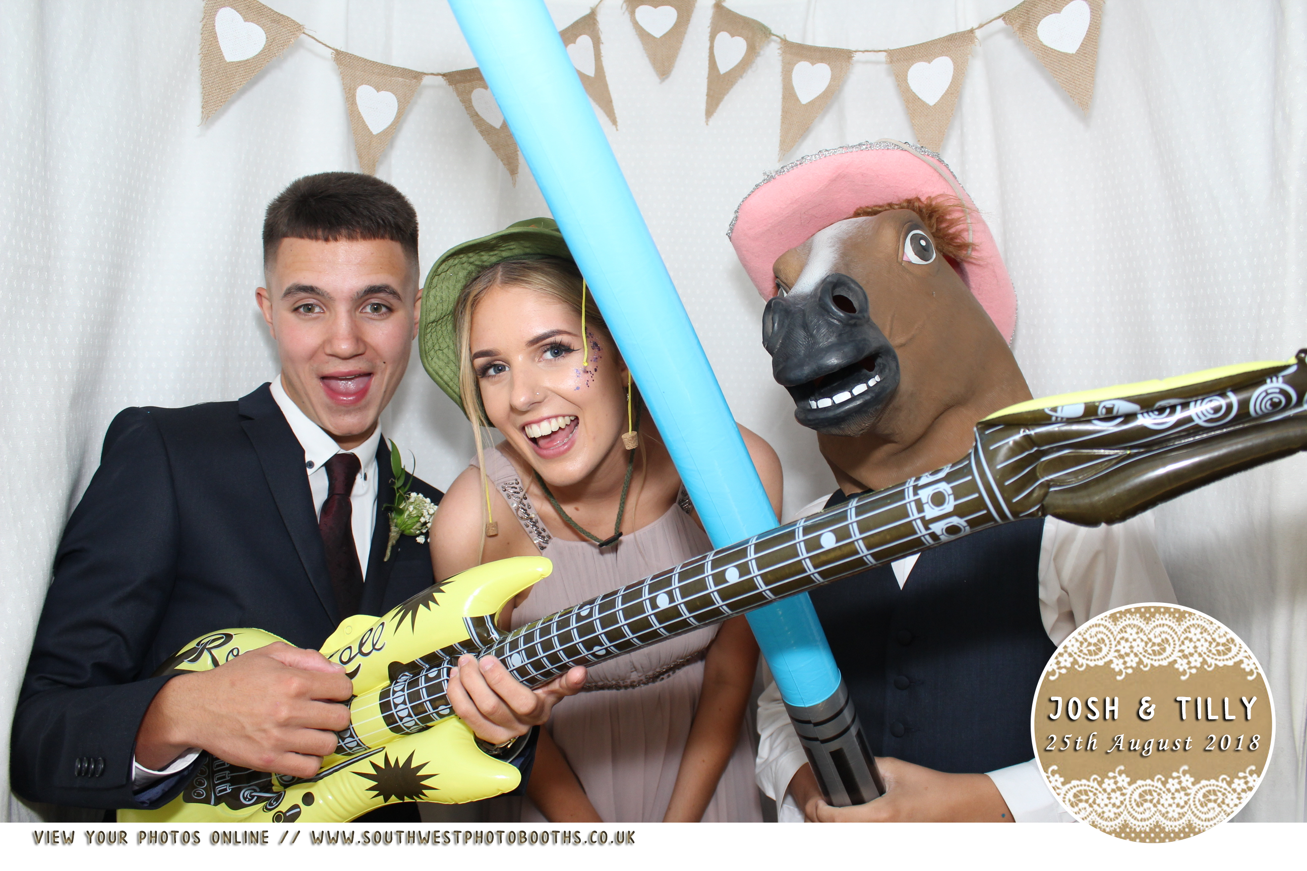 Josh and Tilly | View more photos from the event at gallery.southwestphotobooths.co.uk/u/SWPB/Josh-and-Tilly