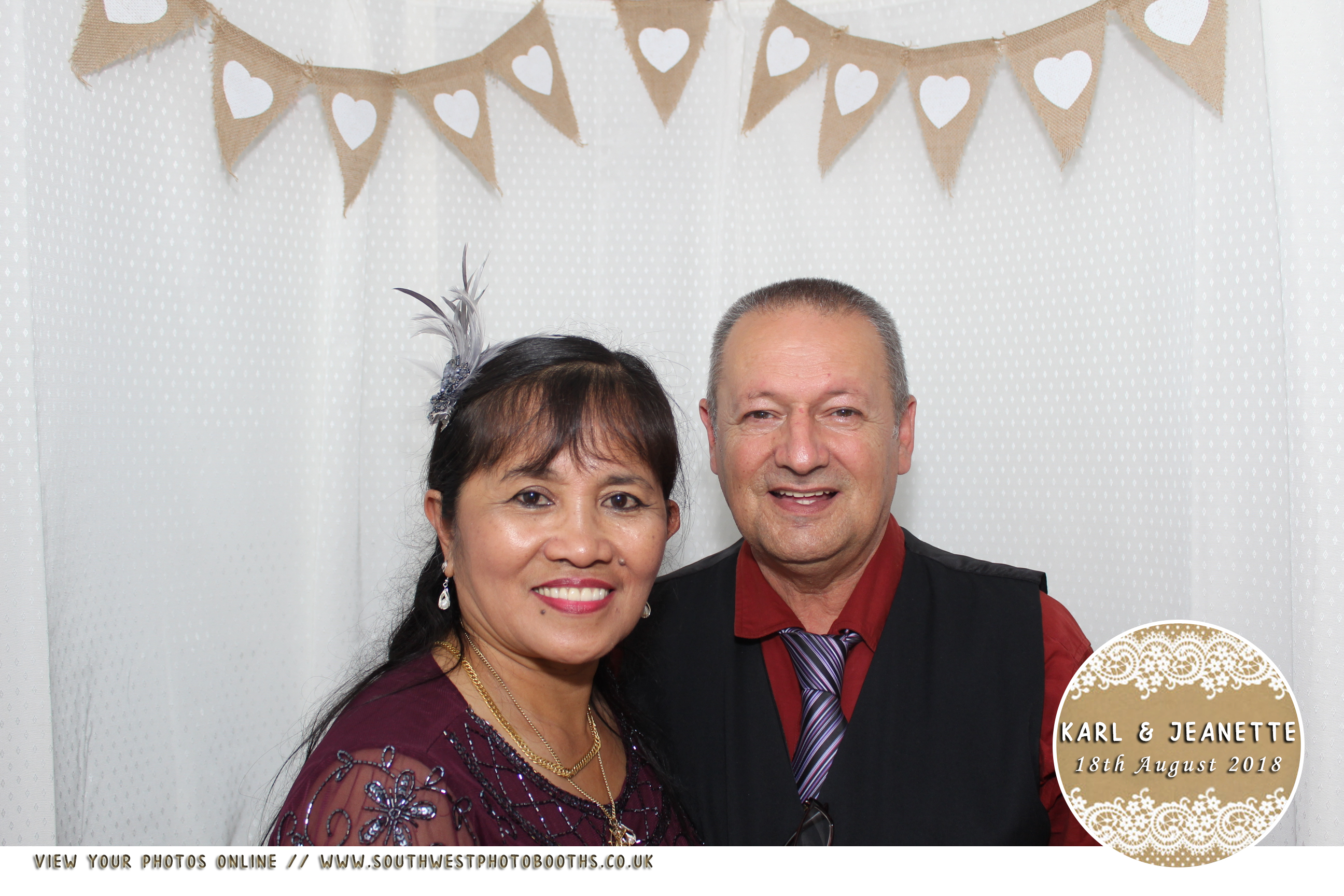 Karl and Jeanette | View more photos from the event at gallery.southwestphotobooths.co.uk/u/SWPB/Karl-and-Jeanette