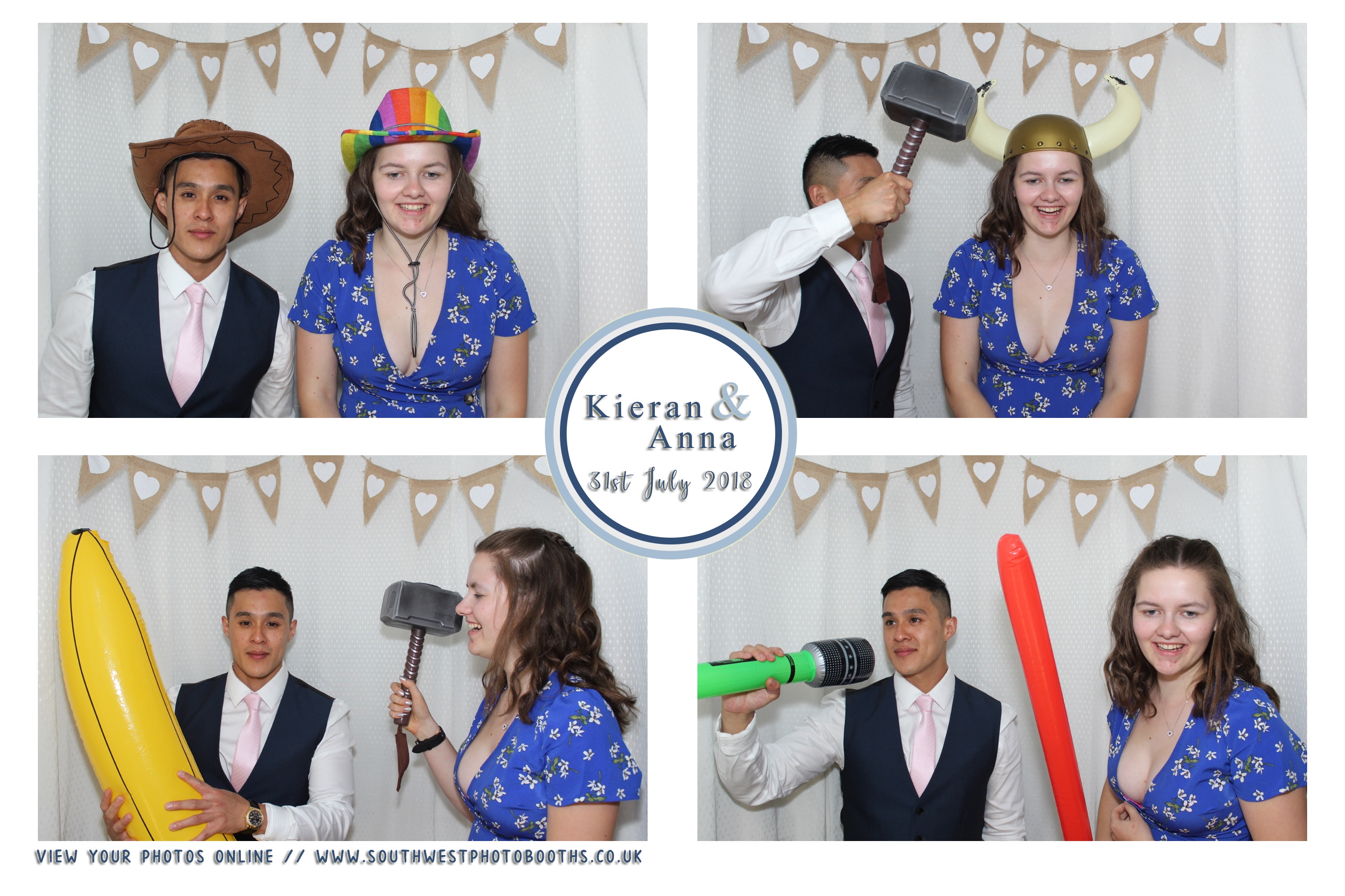 Kieran and Anna | View more photos from the event at gallery.southwestphotobooths.co.uk/u/SWPB/Kieran-and-Anna