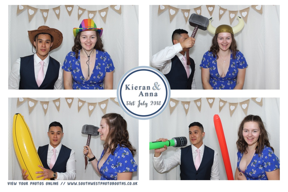 Kieran and Anna | View more photos from the event at gallery.southwestphotobooths.co.uk/u/SWPB/Kieran-and-Anna