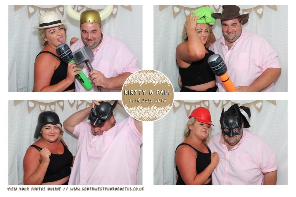 Kirsty and Paul | View more photos from the event at gallery.southwestphotobooths.co.uk/u/SWPB/Kirsty-and-Paul