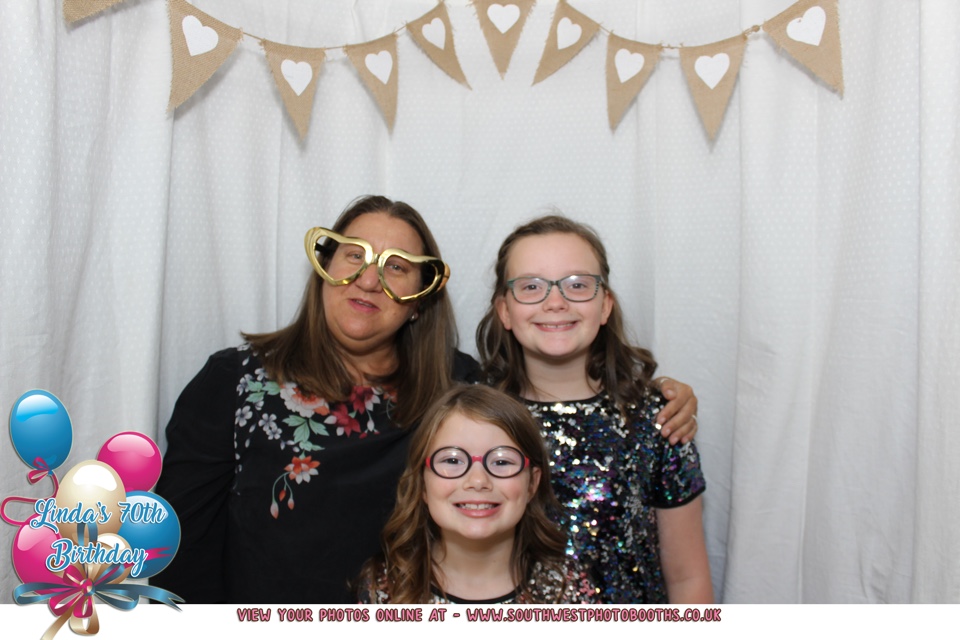 Linda 70th Birthday Party  | View more photos from the event at gallery.southwestphotobooths.co.uk/u/SWPB/Linda-70th-Birthday-Party