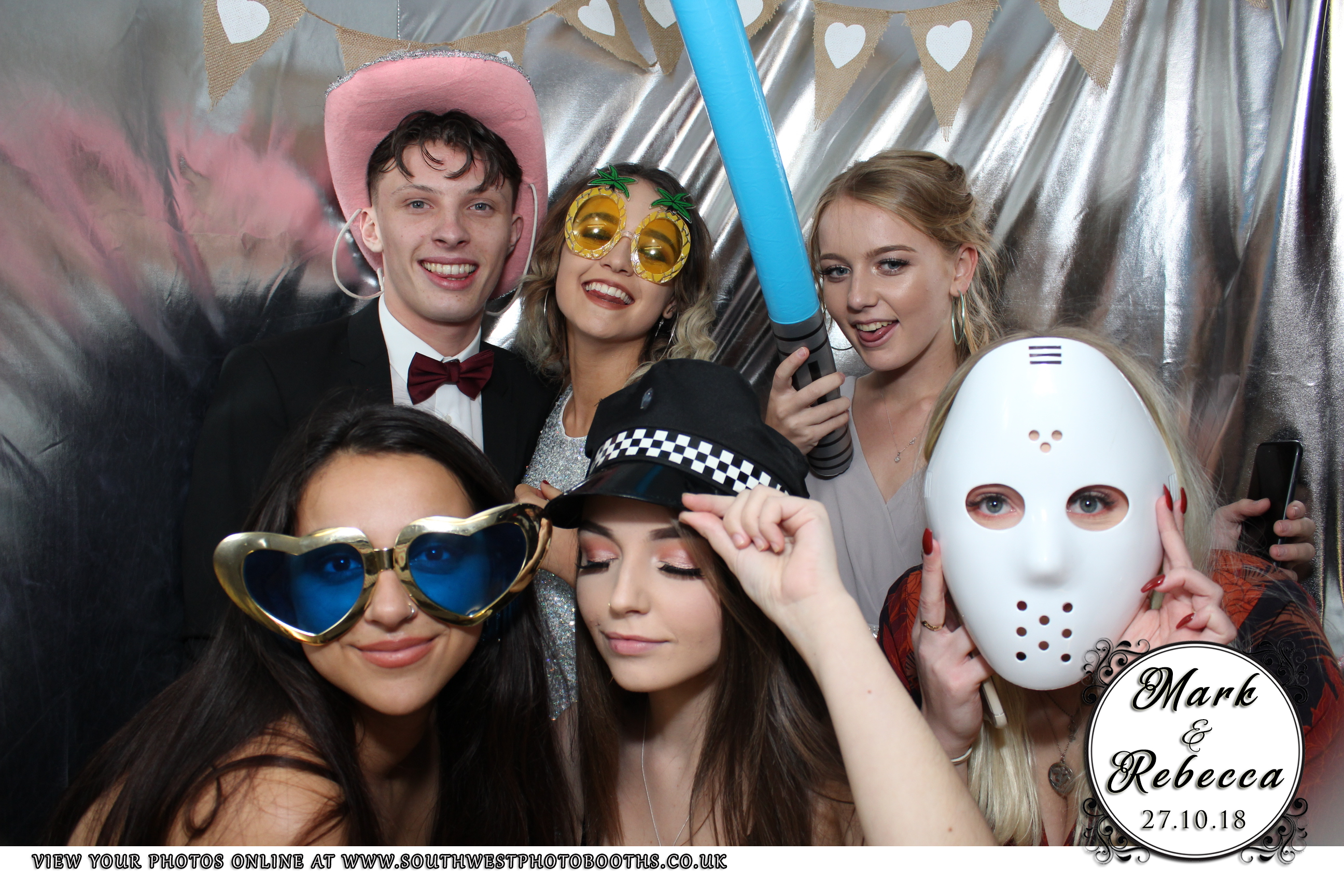 Mark and Rebecca | View more photos from the event at gallery.southwestphotobooths.co.uk/u/SWPB/Mark-and-Rebecca