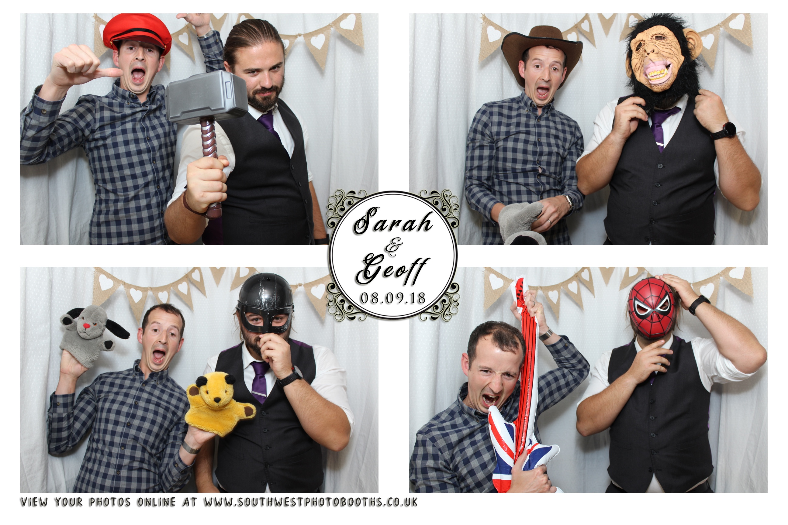 Sarah and Geoff | View more photos from the event at gallery.southwestphotobooths.co.uk/u/SWPB/Sarah-and-Geoff