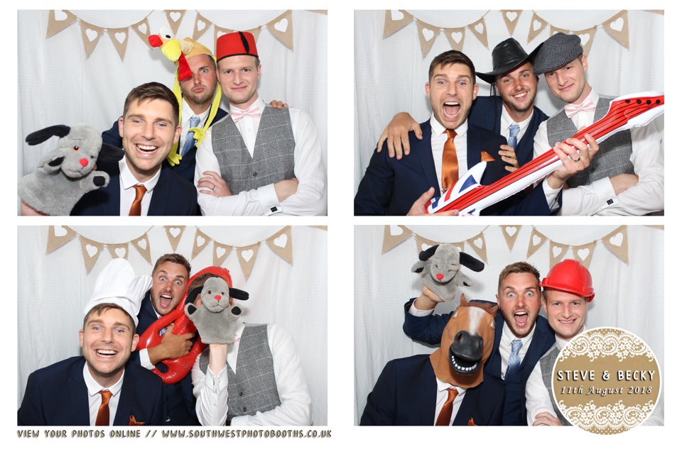 Steve and Becky | View more photos from the event at gallery.southwestphotobooths.co.uk/u/SWPB/Steve-and-Becky