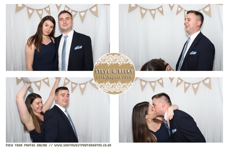 Steve and Becky | View more photos from the event at gallery.southwestphotobooths.co.uk/u/SWPB/Steve-and-Becky