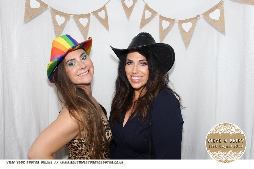 Steve and Becky | View more photos from the event at gallery.southwestphotobooths.co.uk/u/SWPB/Steve-and-Becky