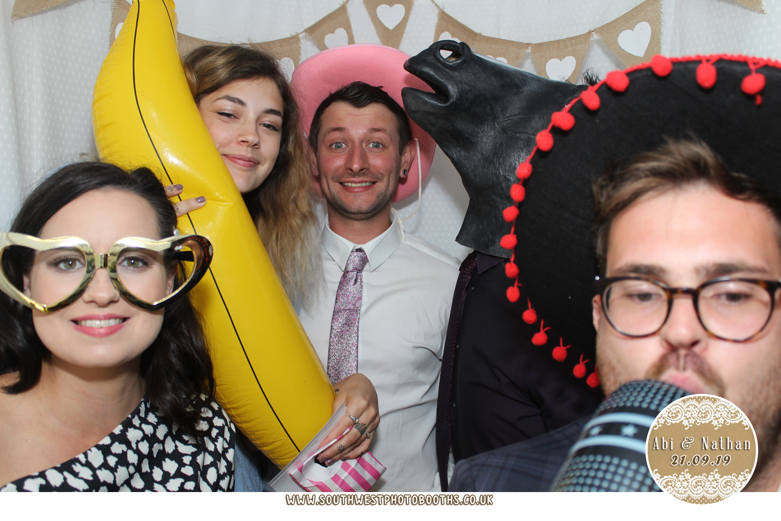 Abi and Nathan | View more photos from the event at gallery.southwestphotobooths.co.uk/u/SWPB/Abi-and-Nathan