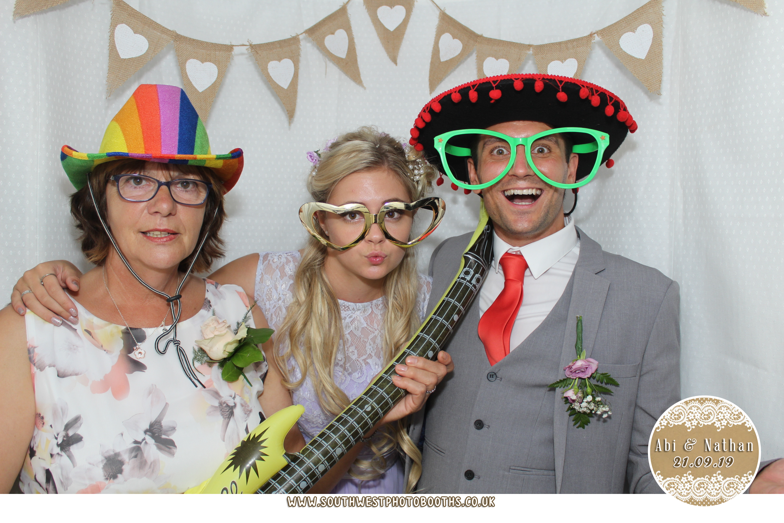 Abi and Nathan | View more photos from the event at gallery.southwestphotobooths.co.uk/u/SWPB/Abi-and-Nathan