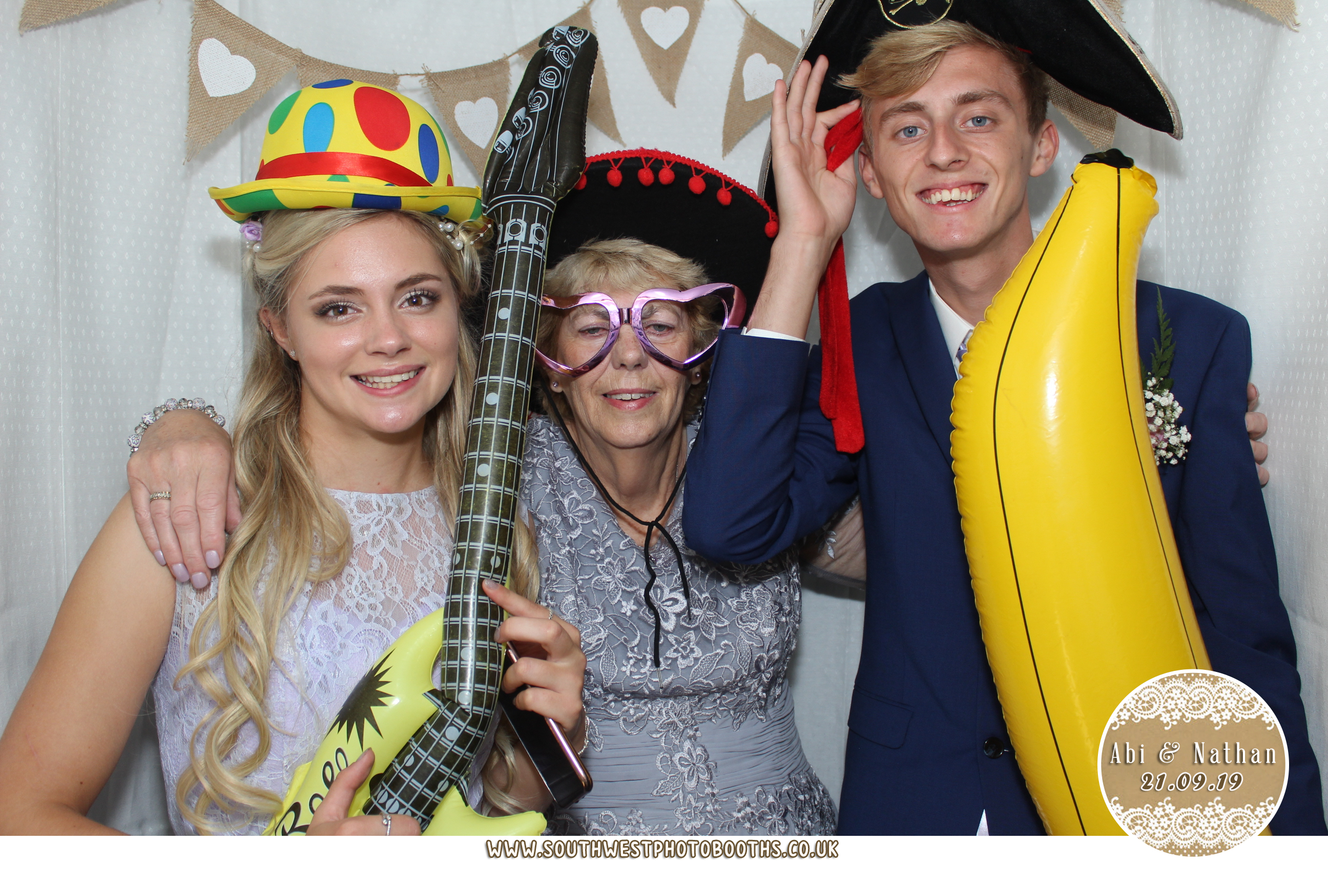 Abi and Nathan | View more photos from the event at gallery.southwestphotobooths.co.uk/u/SWPB/Abi-and-Nathan