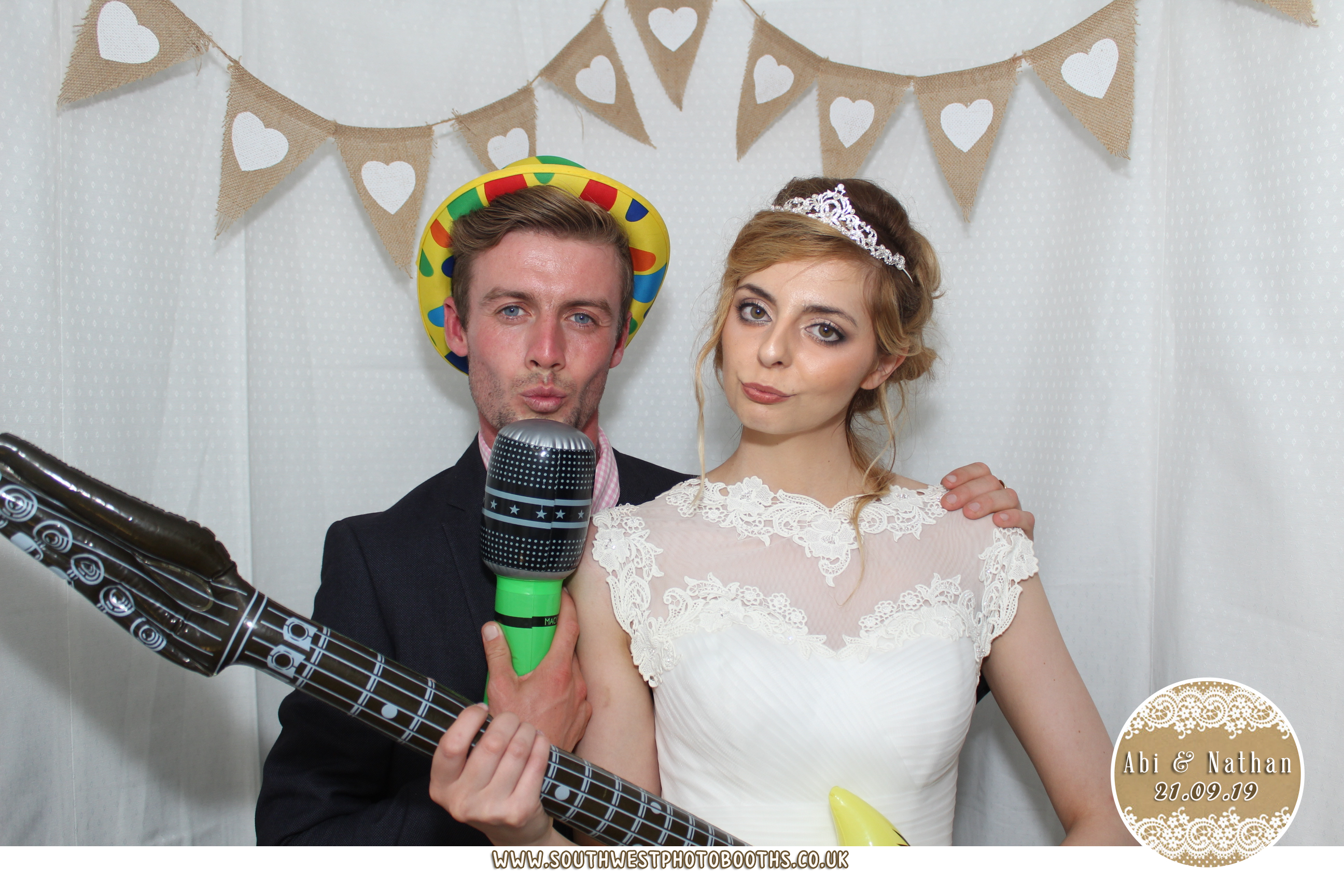 Abi and Nathan | View more photos from the event at gallery.southwestphotobooths.co.uk/u/SWPB/Abi-and-Nathan