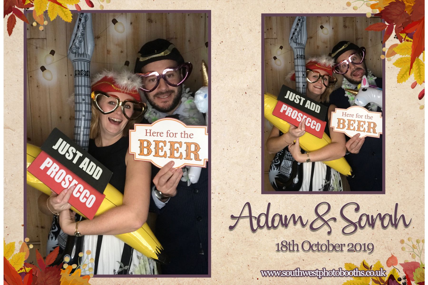 Adam and Sarah | View more photos from the event at gallery.southwestphotobooths.co.uk/u/SWPB/Adam-and-Sarah