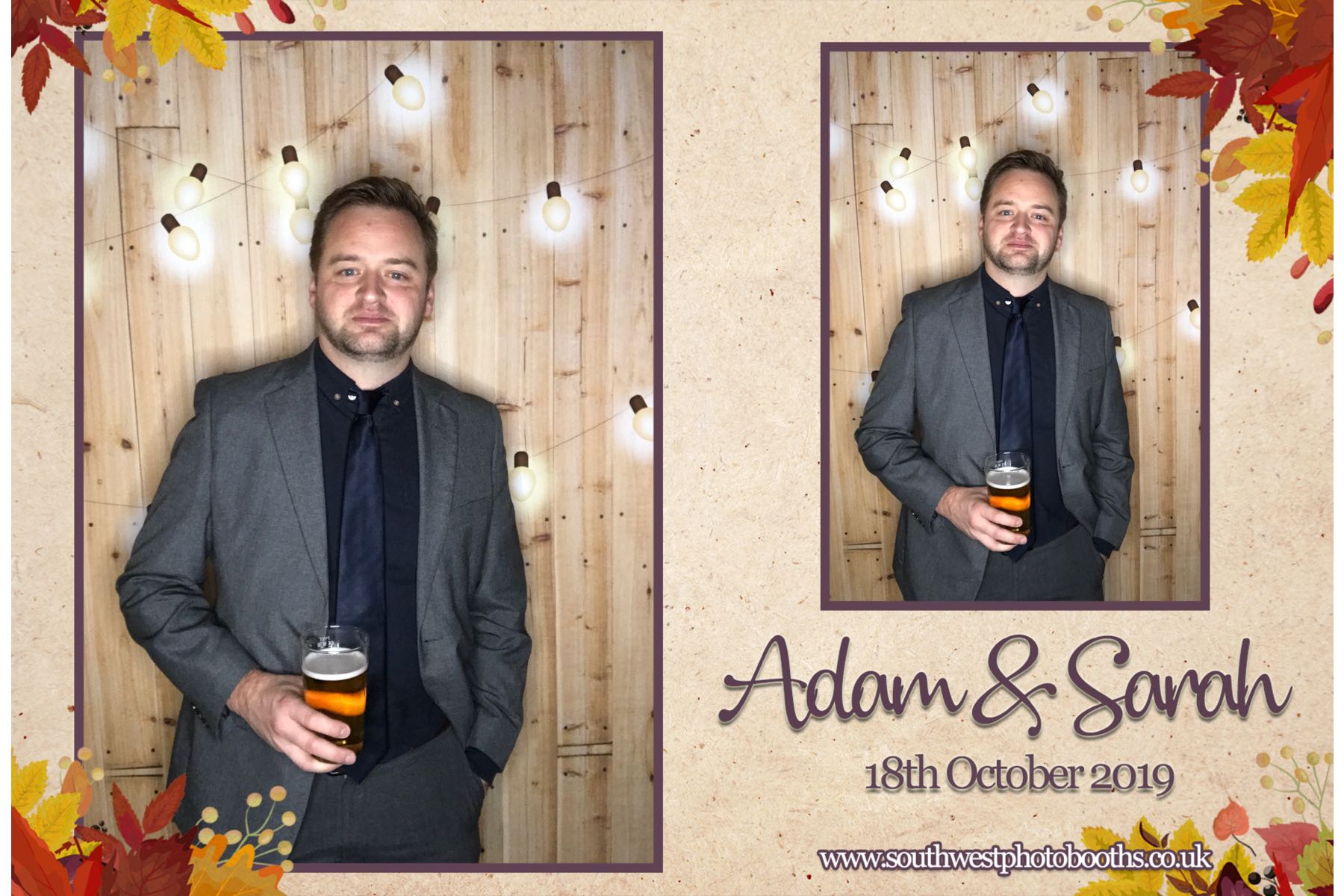 Adam and Sarah | View more photos from the event at gallery.southwestphotobooths.co.uk/u/SWPB/Adam-and-Sarah