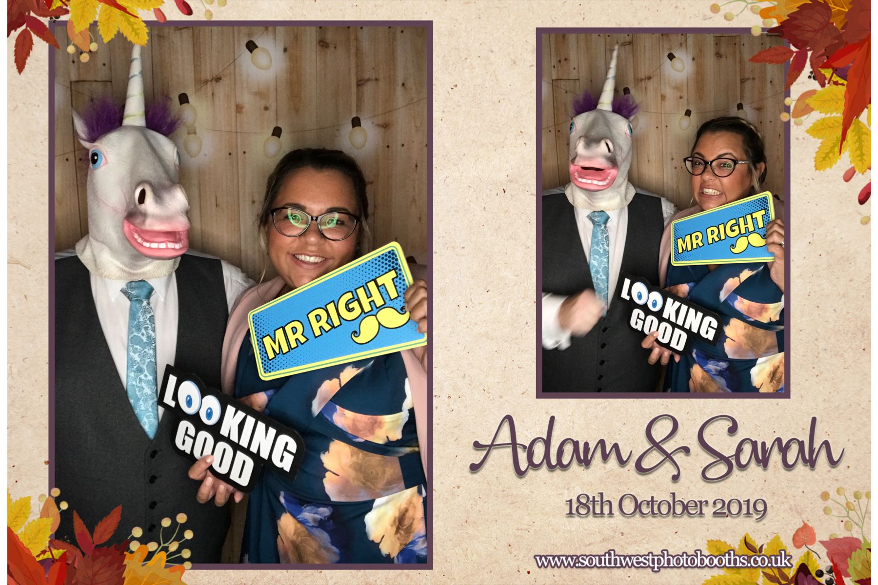 Adam and Sarah | View more photos from the event at gallery.southwestphotobooths.co.uk/u/SWPB/Adam-and-Sarah