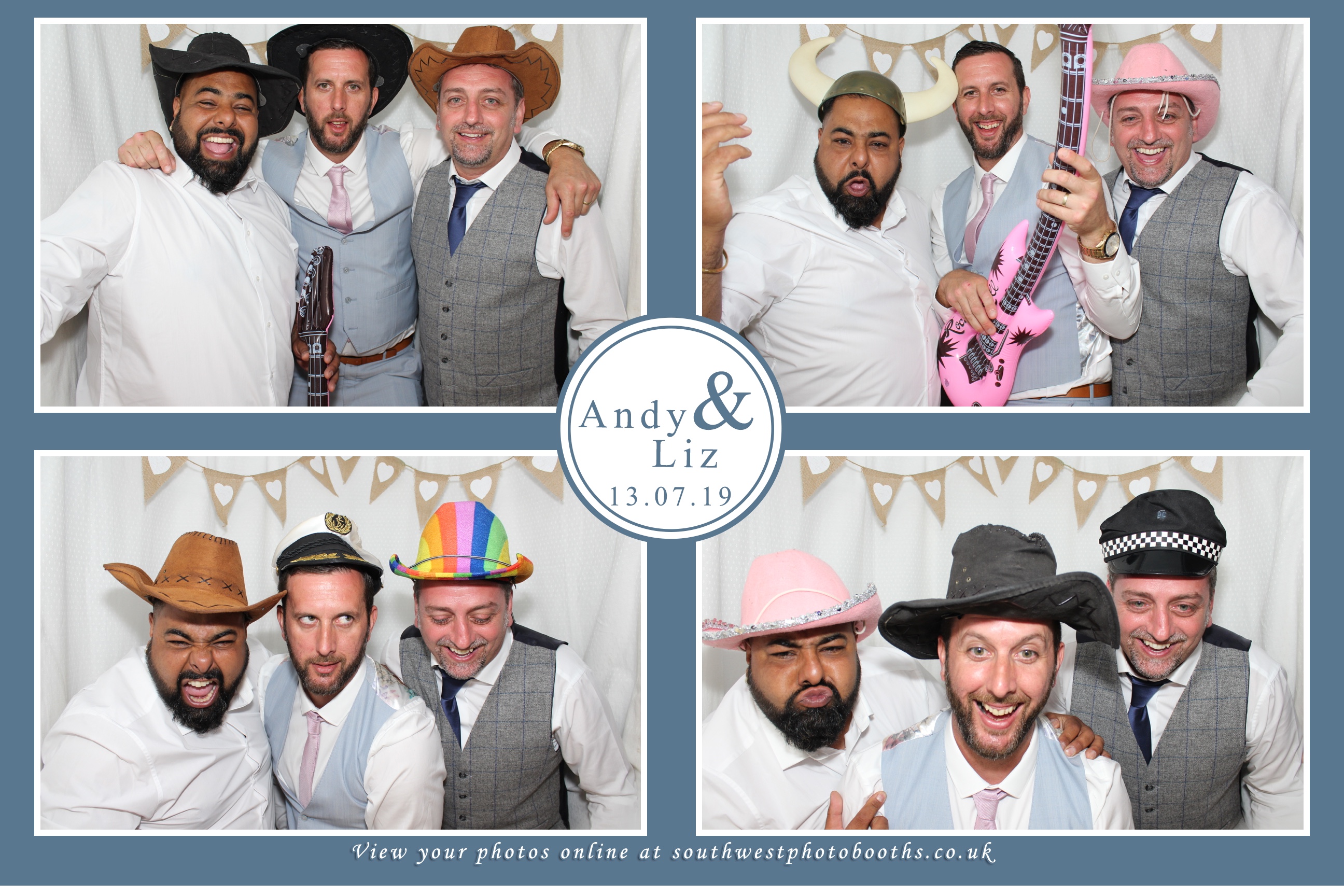 Andy and Liz | View more photos from the event at gallery.southwestphotobooths.co.uk/u/SWPB/Andy-and-Liz