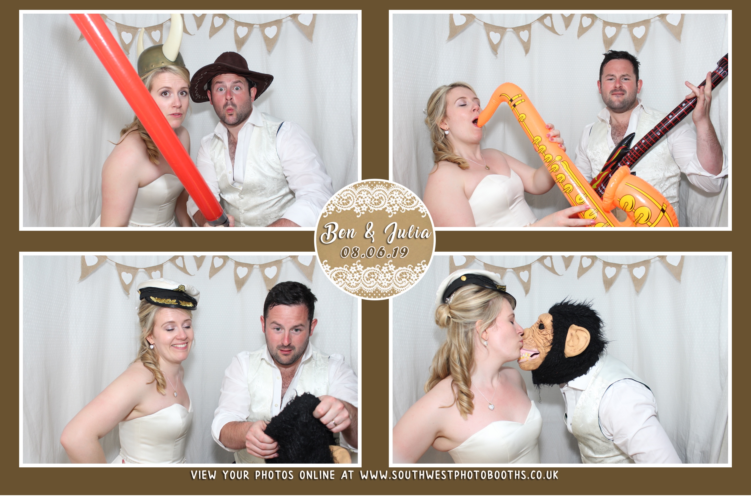 Ben and Julia | View more photos from the event at gallery.southwestphotobooths.co.uk/u/SWPB/Ben-and-Julia