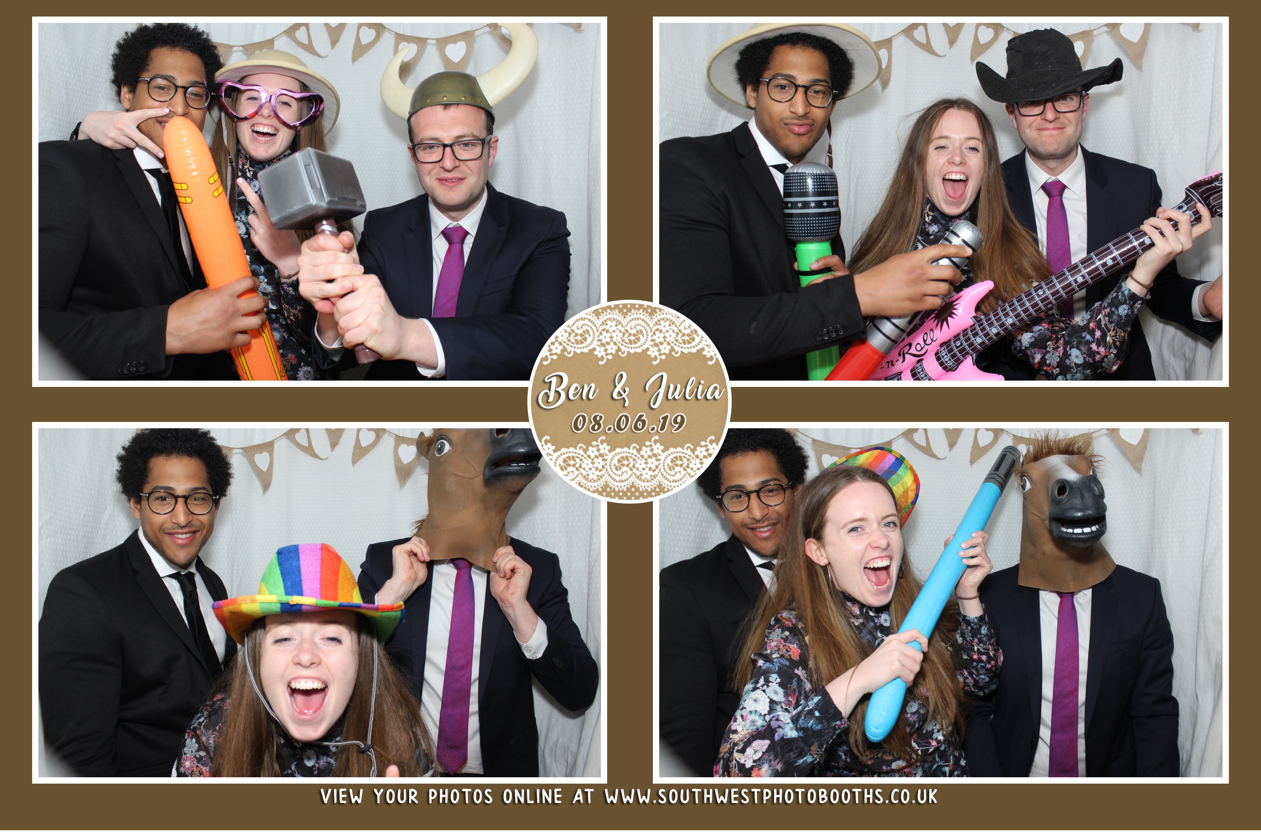 Ben and Julia | View more photos from the event at gallery.southwestphotobooths.co.uk/u/SWPB/Ben-and-Julia