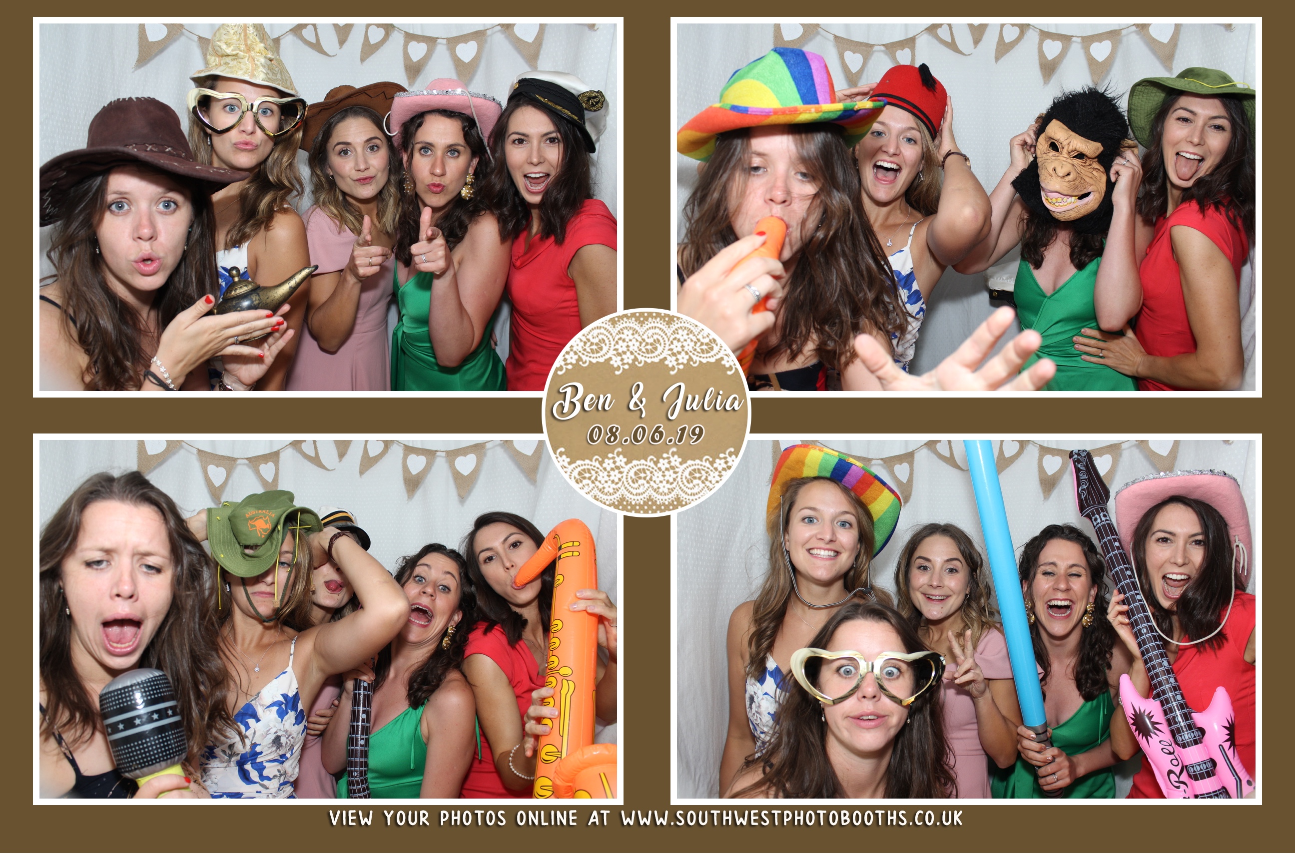 Ben and Julia | View more photos from the event at gallery.southwestphotobooths.co.uk/u/SWPB/Ben-and-Julia