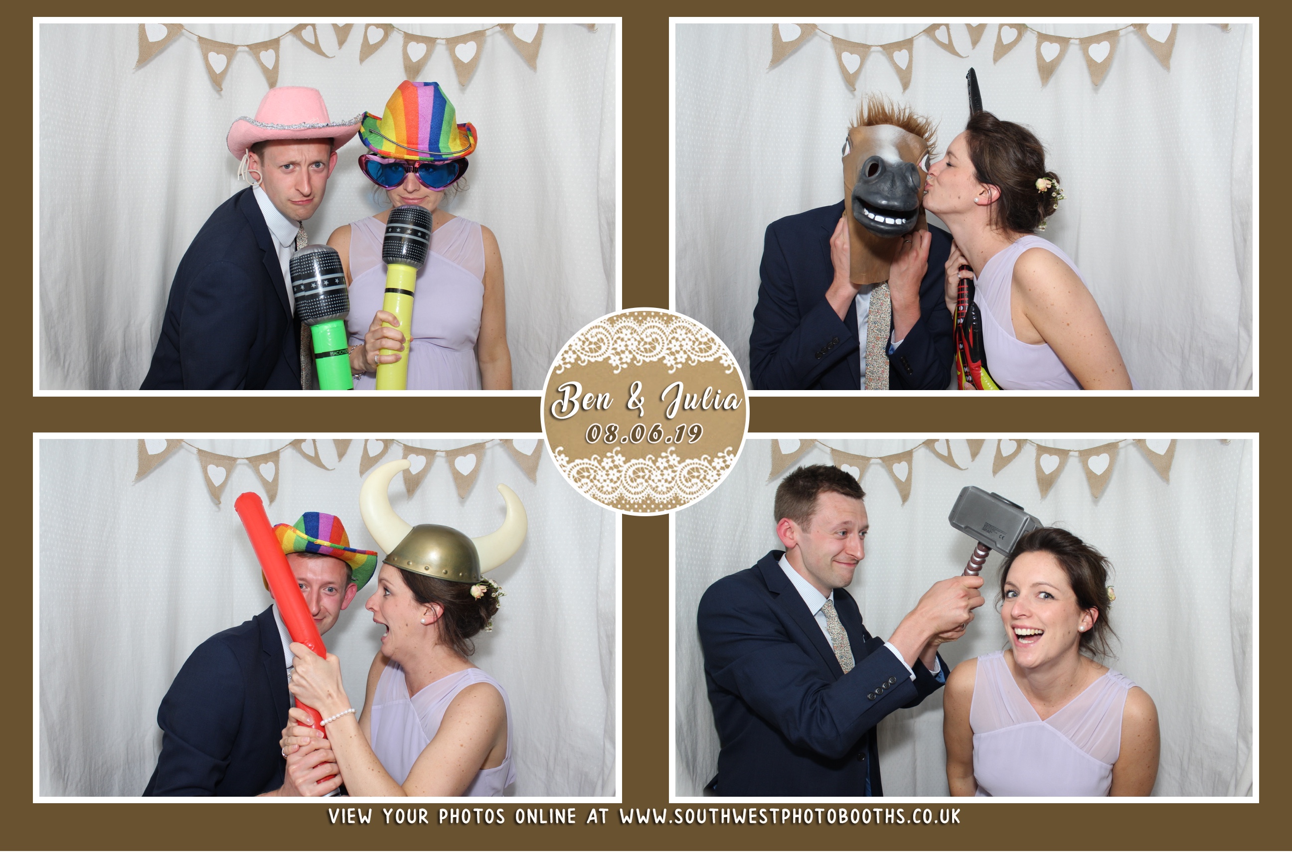 Ben and Julia | View more photos from the event at gallery.southwestphotobooths.co.uk/u/SWPB/Ben-and-Julia