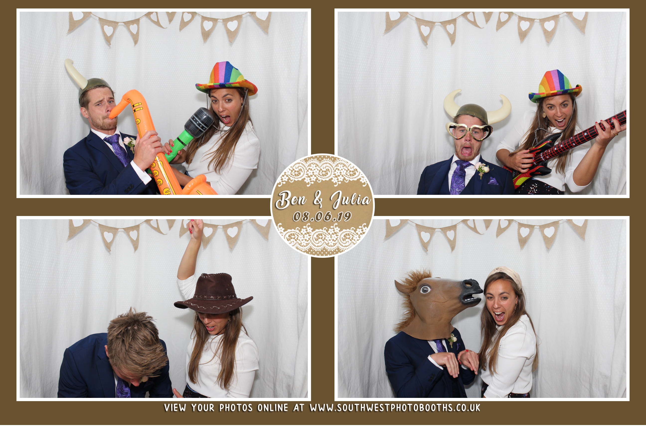 Ben and Julia | View more photos from the event at gallery.southwestphotobooths.co.uk/u/SWPB/Ben-and-Julia