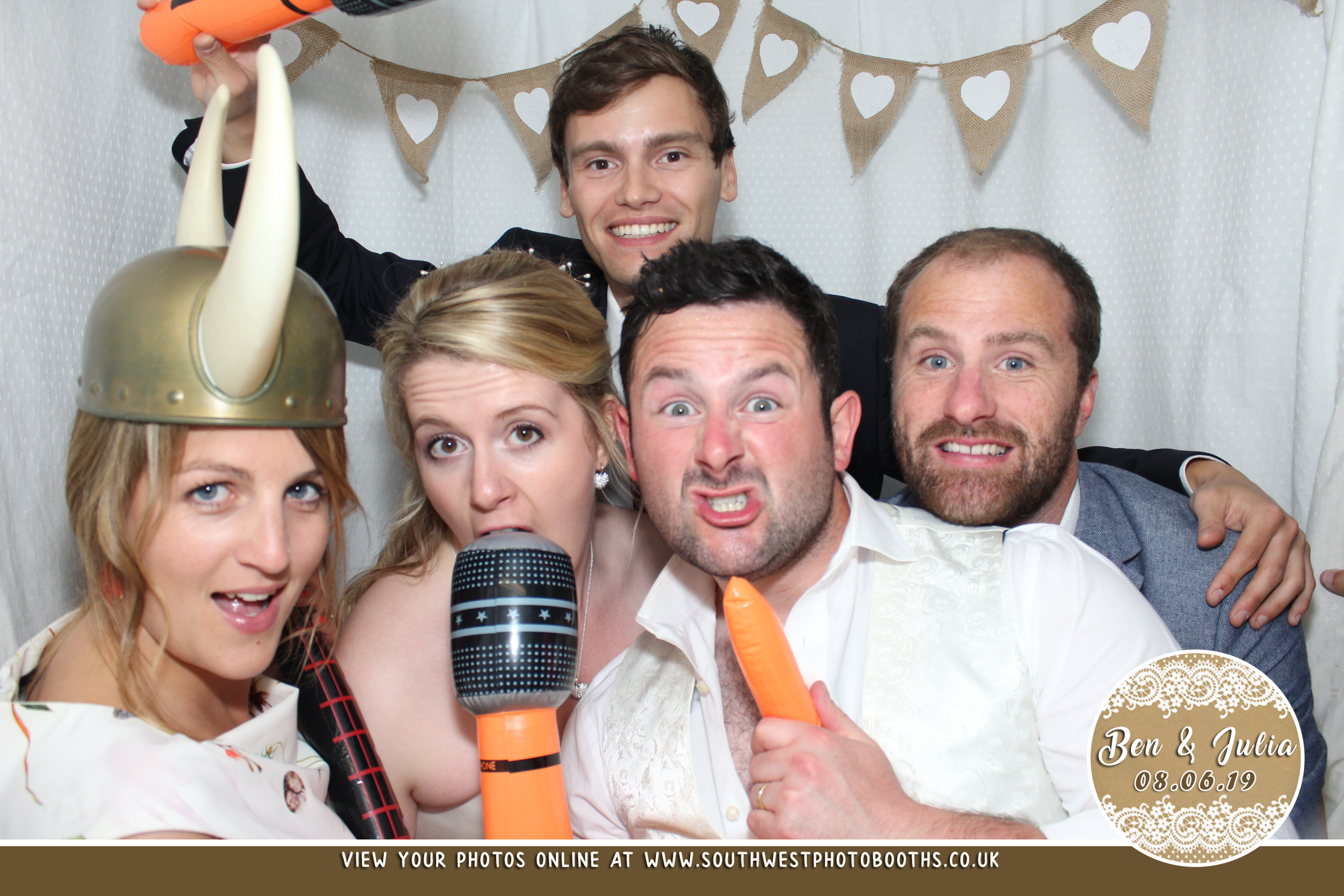 Ben and Julia | View more photos from the event at gallery.southwestphotobooths.co.uk/u/SWPB/Ben-and-Julia