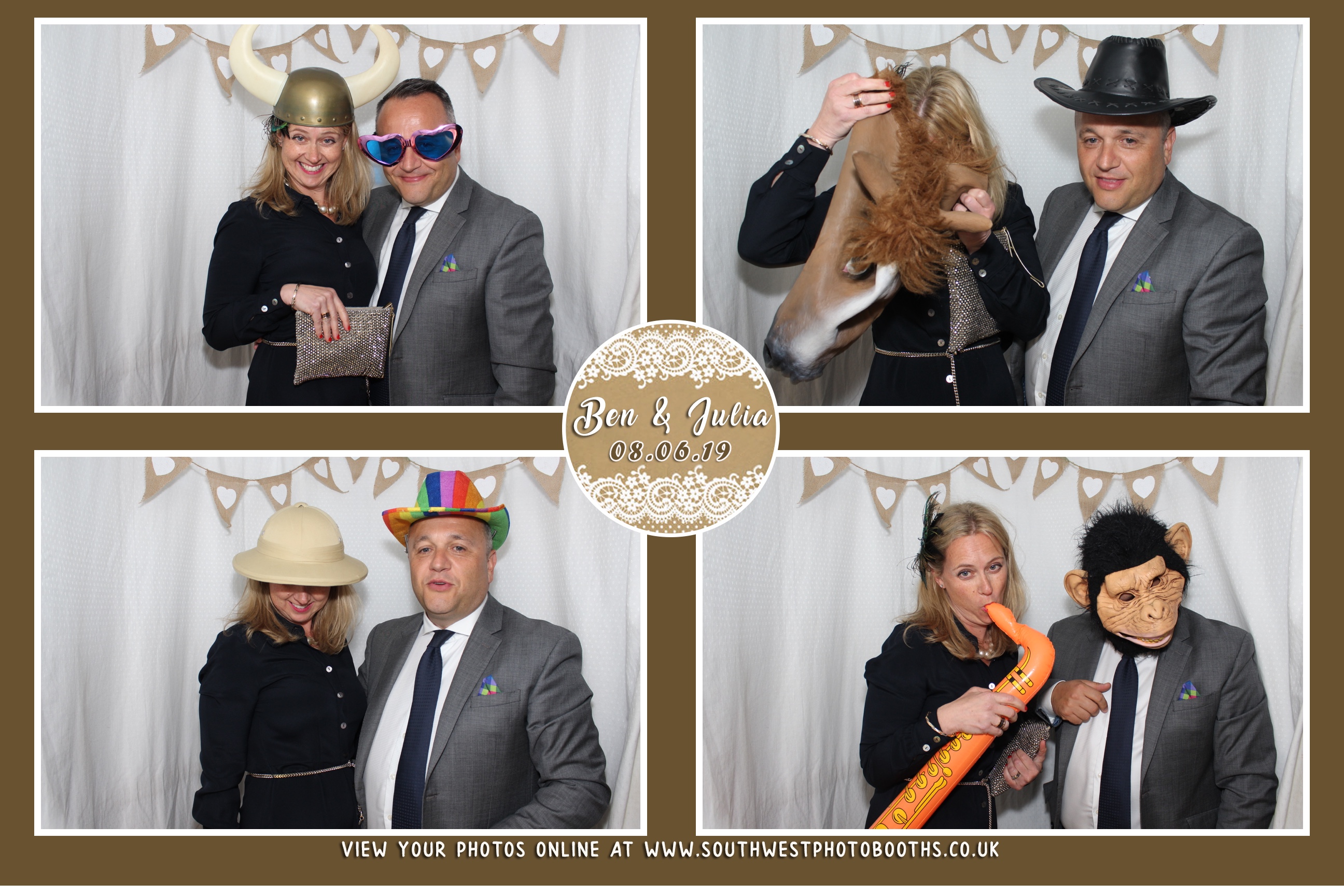 Ben and Julia | View more photos from the event at gallery.southwestphotobooths.co.uk/u/SWPB/Ben-and-Julia