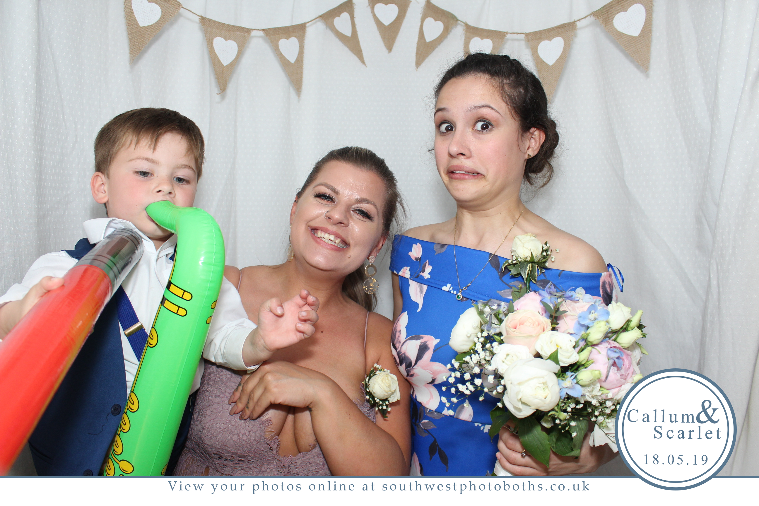 Callum and Scarlet | View more photos from the event at gallery.southwestphotobooths.co.uk/u/SWPB/Callum-and-Scarlet