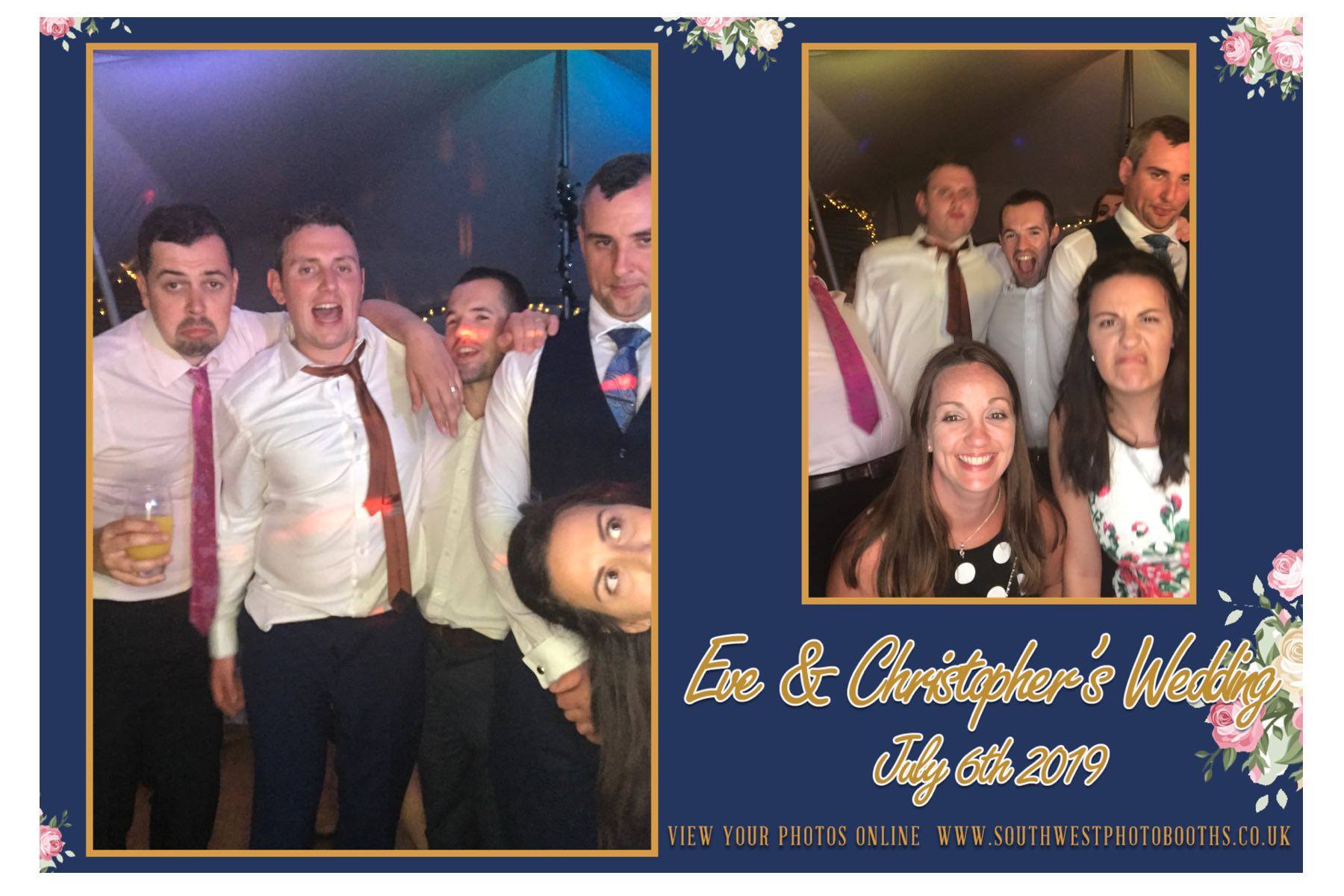 Chris and Eve | View more photos from the event at gallery.southwestphotobooths.co.uk/u/SWPB/Chris-and-Eve