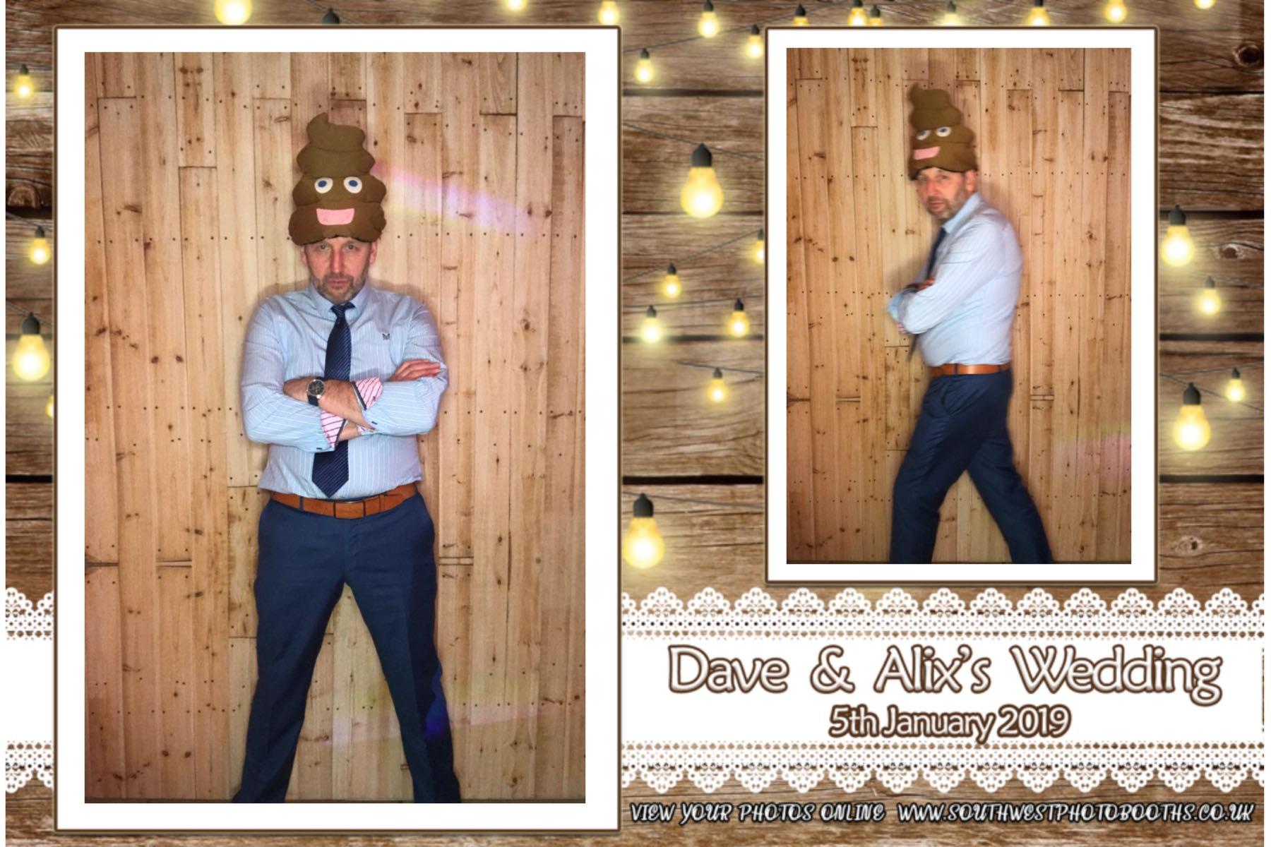 Dave and Alix | View more photos from the event at gallery.southwestphotobooths.co.uk/u/SWPB/Dave-and-Alix