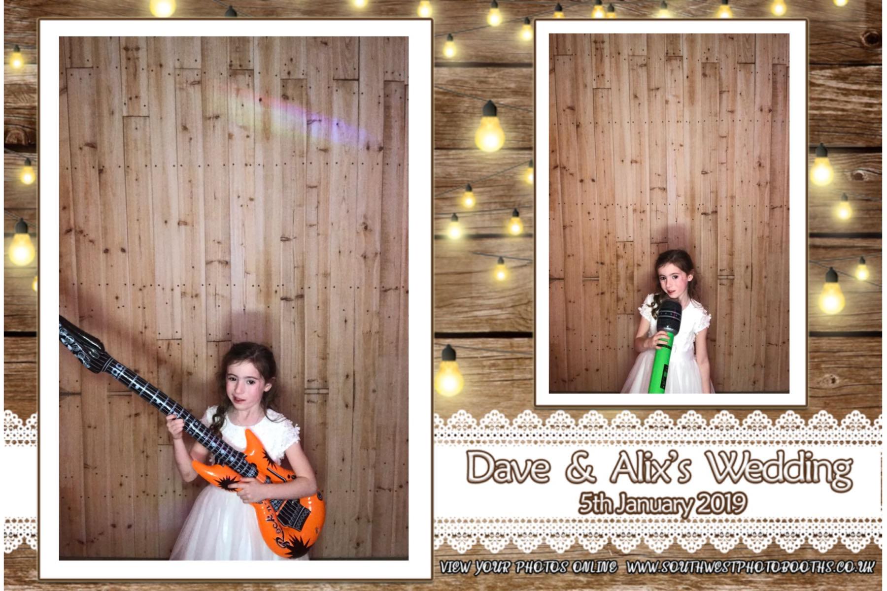 Dave and Alix | View more photos from the event at gallery.southwestphotobooths.co.uk/u/SWPB/Dave-and-Alix