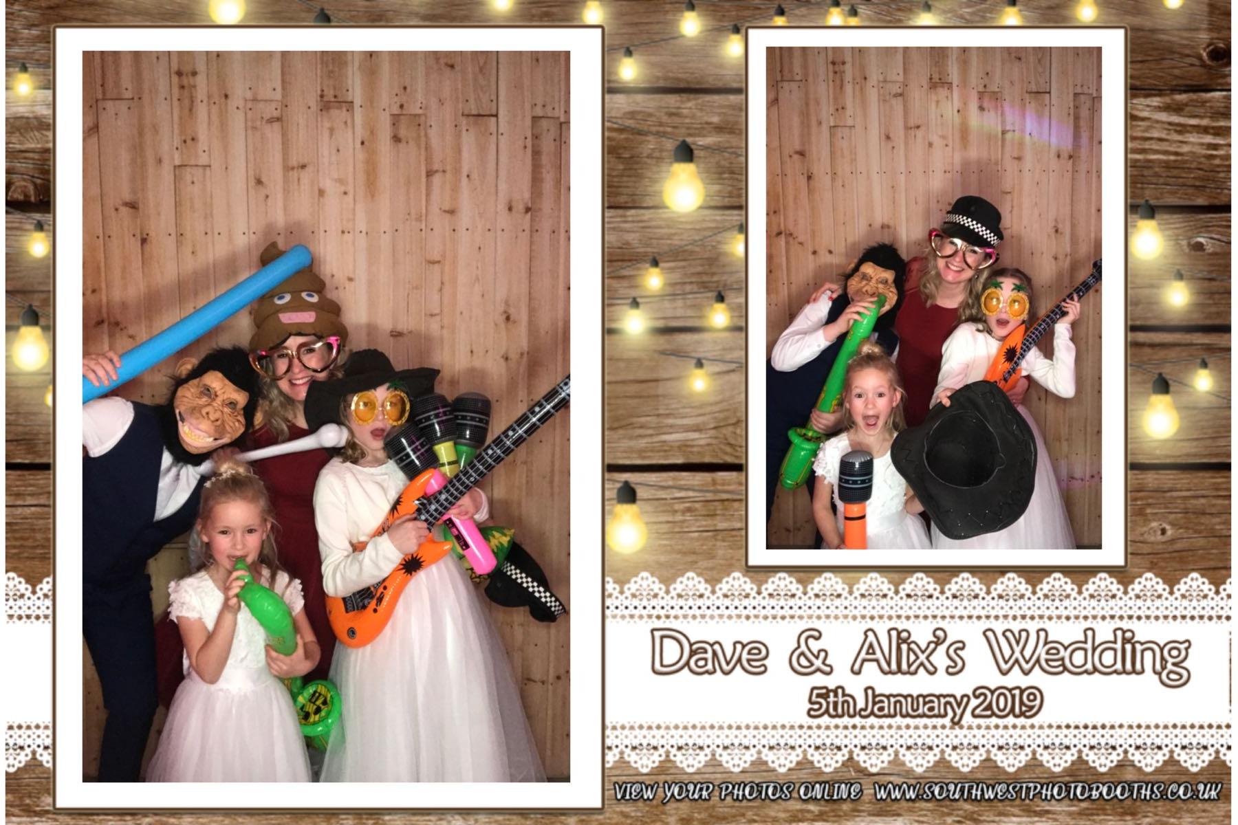 Dave and Alix | View more photos from the event at gallery.southwestphotobooths.co.uk/u/SWPB/Dave-and-Alix