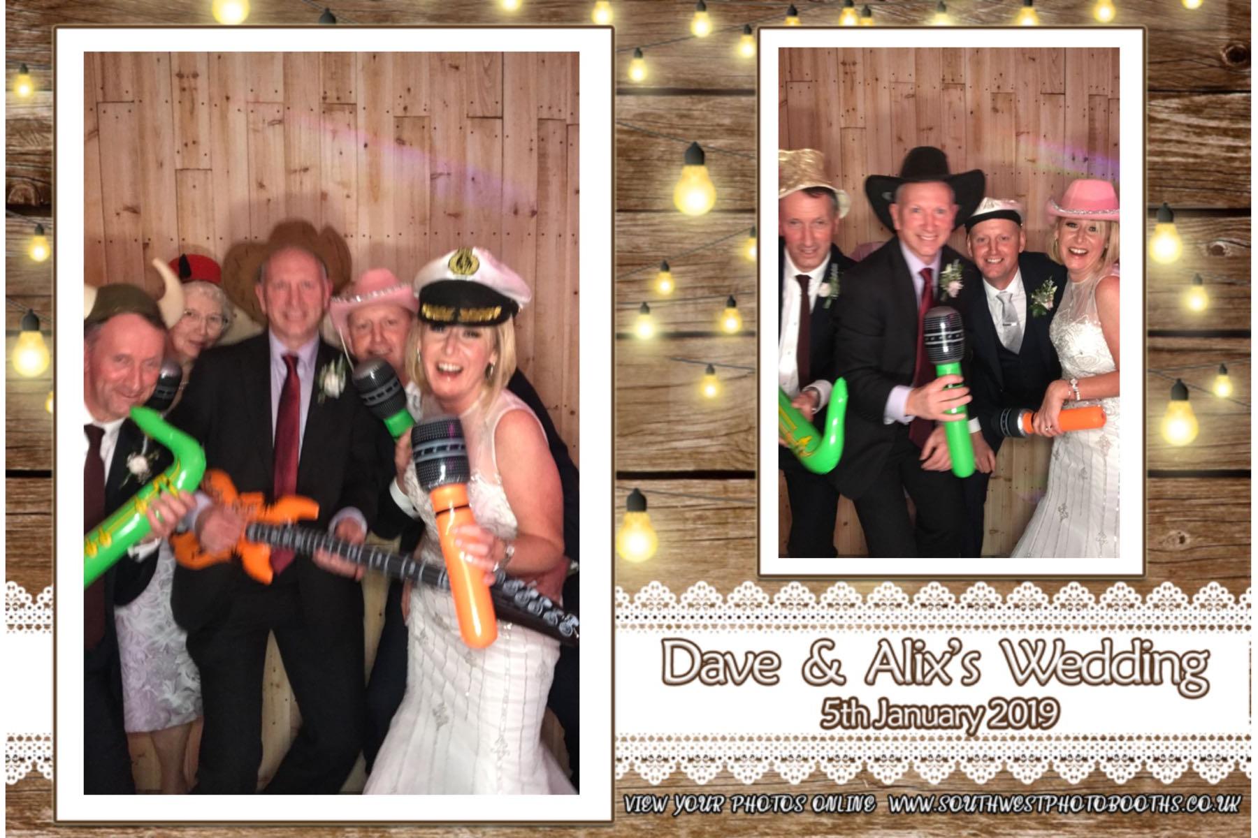 Dave and Alix | View more photos from the event at gallery.southwestphotobooths.co.uk/u/SWPB/Dave-and-Alix