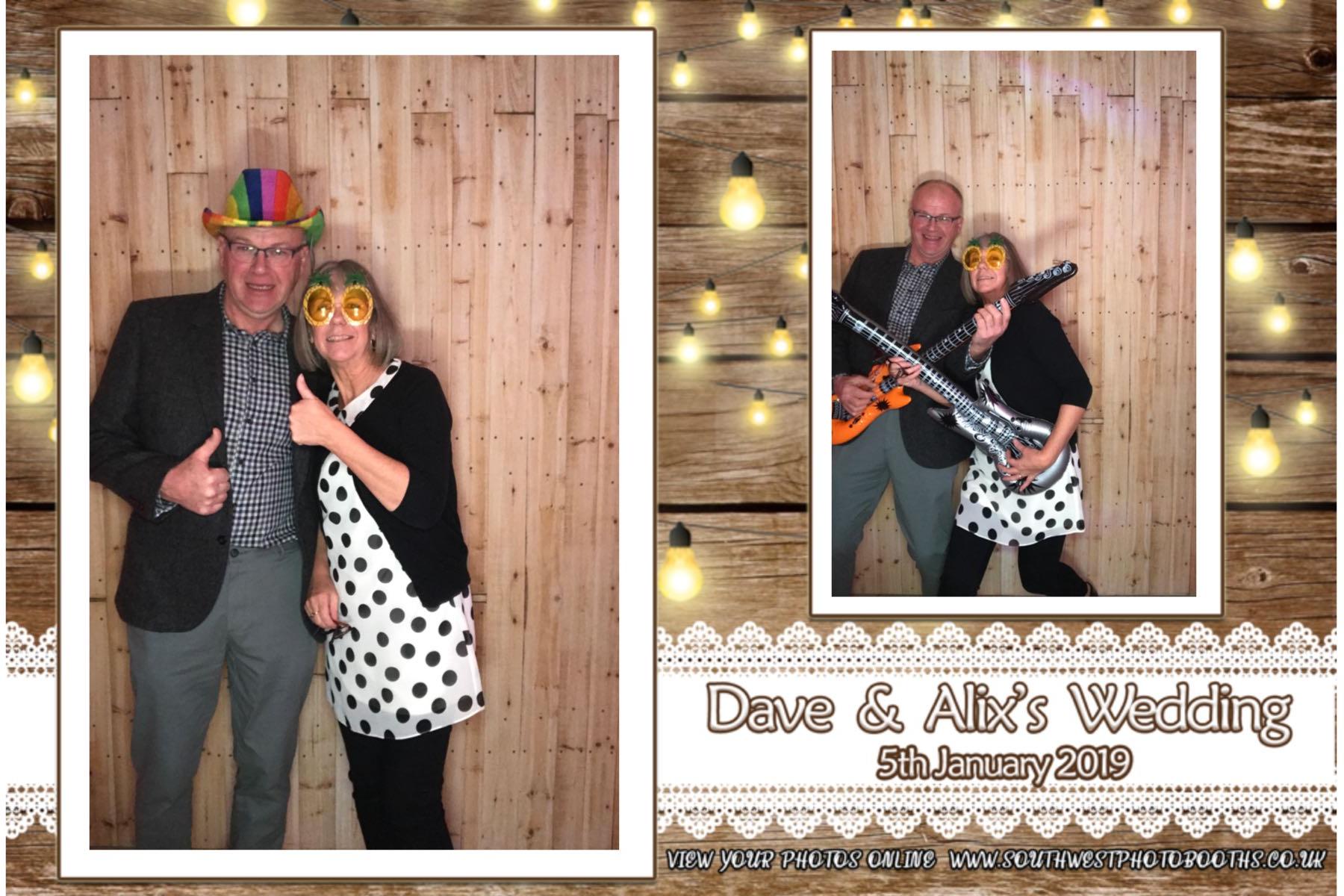Dave and Alix | View more photos from the event at gallery.southwestphotobooths.co.uk/u/SWPB/Dave-and-Alix