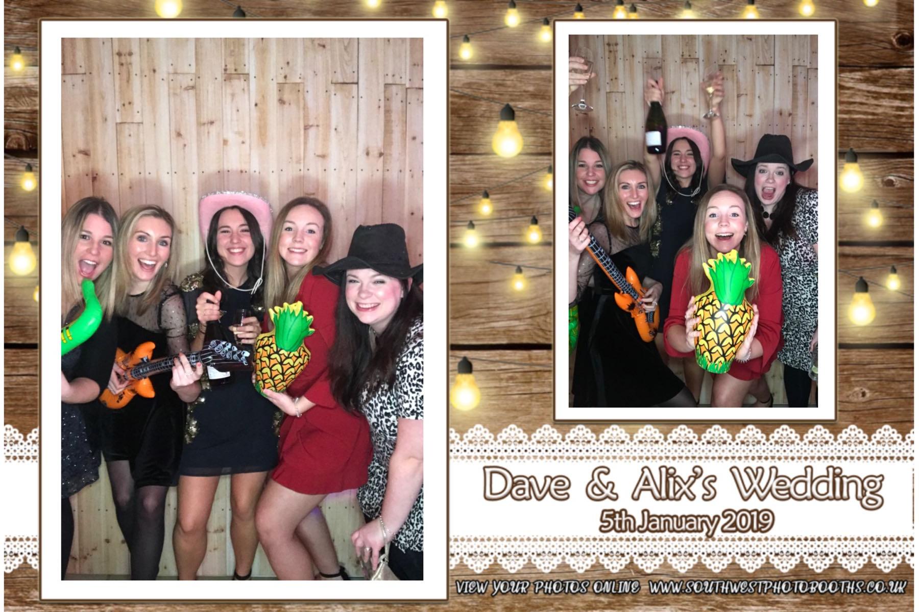 Dave and Alix | View more photos from the event at gallery.southwestphotobooths.co.uk/u/SWPB/Dave-and-Alix