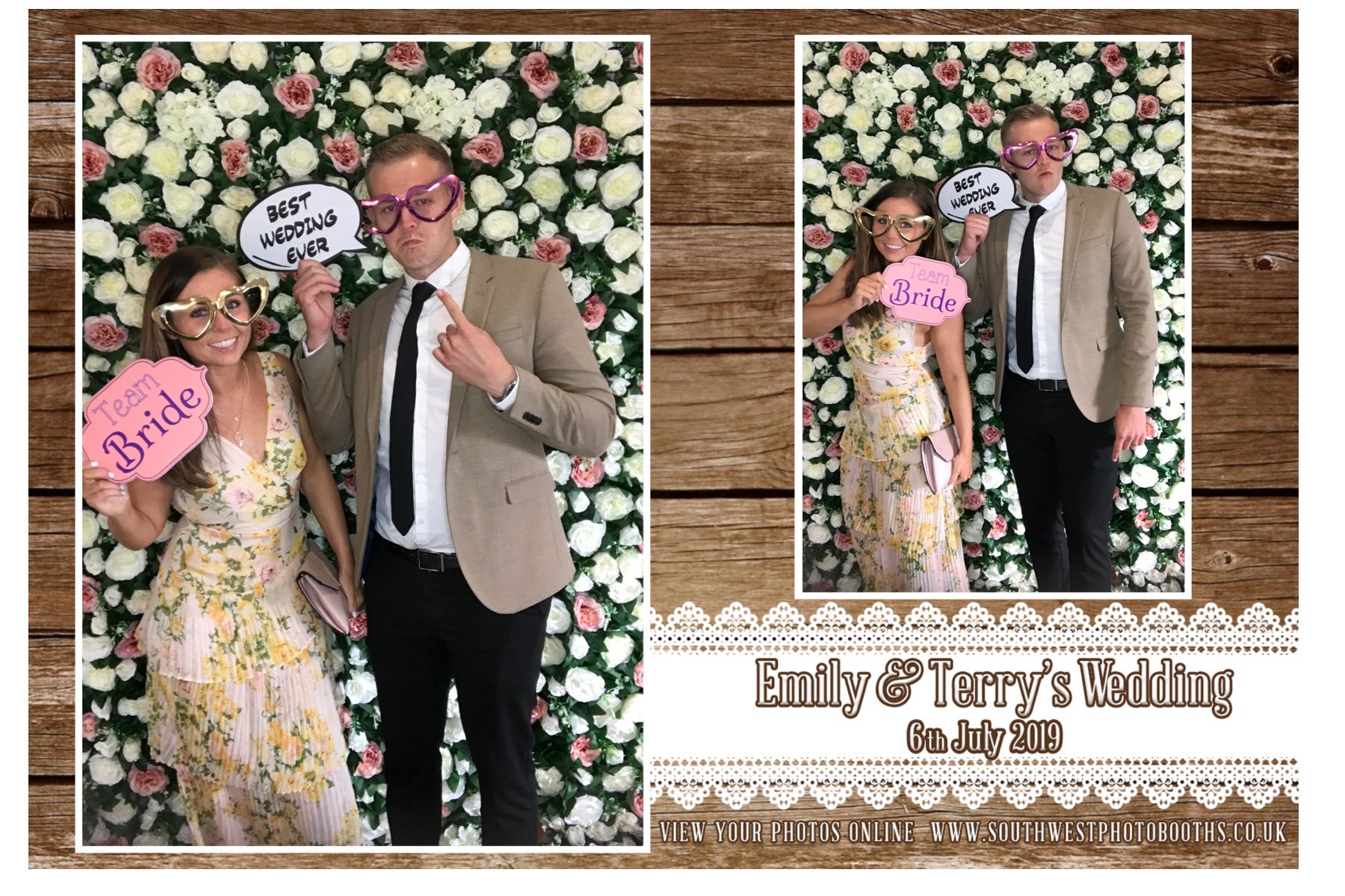 Emily and Terry | View more photos from the event at gallery.southwestphotobooths.co.uk/u/SWPB/Emily-and-Terry