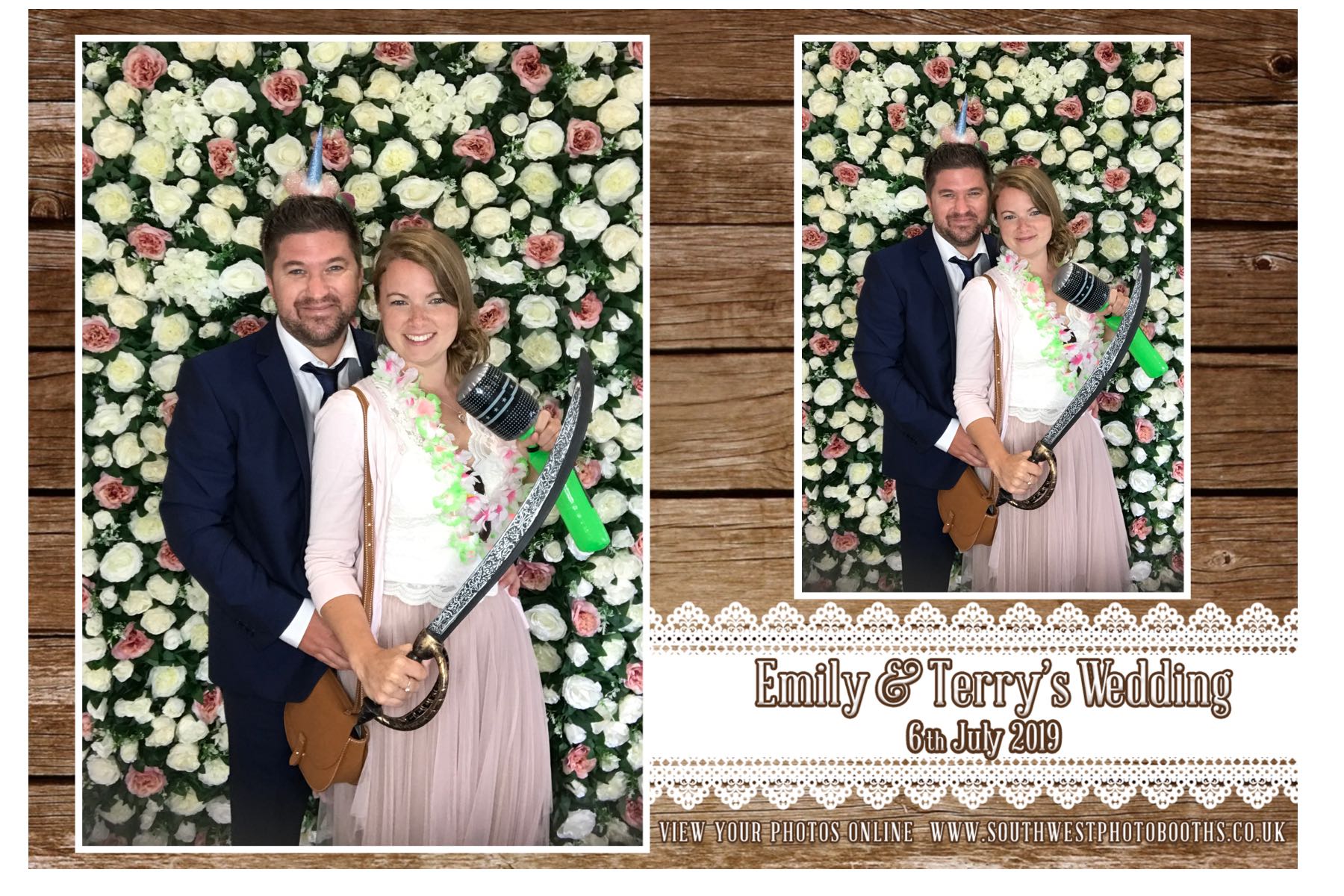 Emily and Terry | View more photos from the event at gallery.southwestphotobooths.co.uk/u/SWPB/Emily-and-Terry