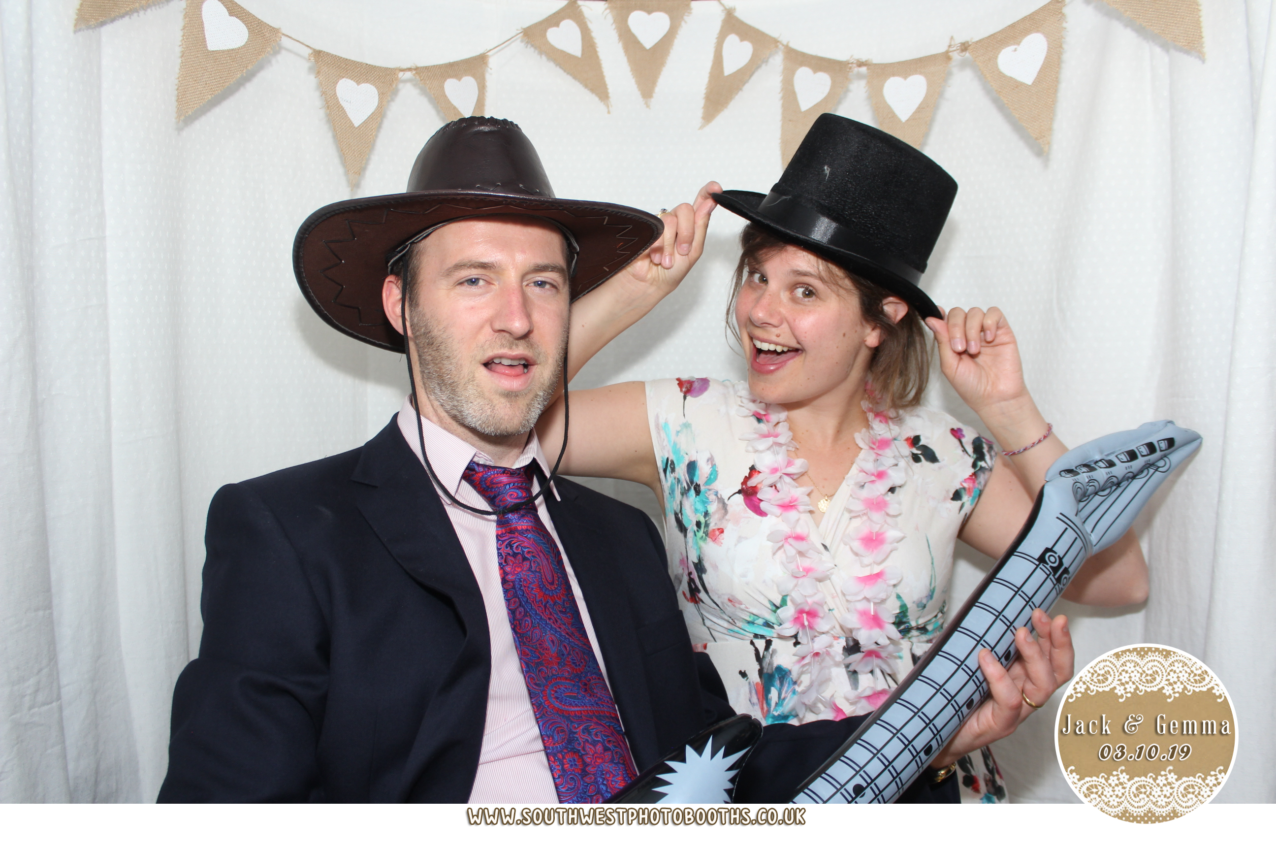 Jack and Gemma | View more photos from the event at gallery.southwestphotobooths.co.uk/u/SWPB/Jack-and-Gemma
