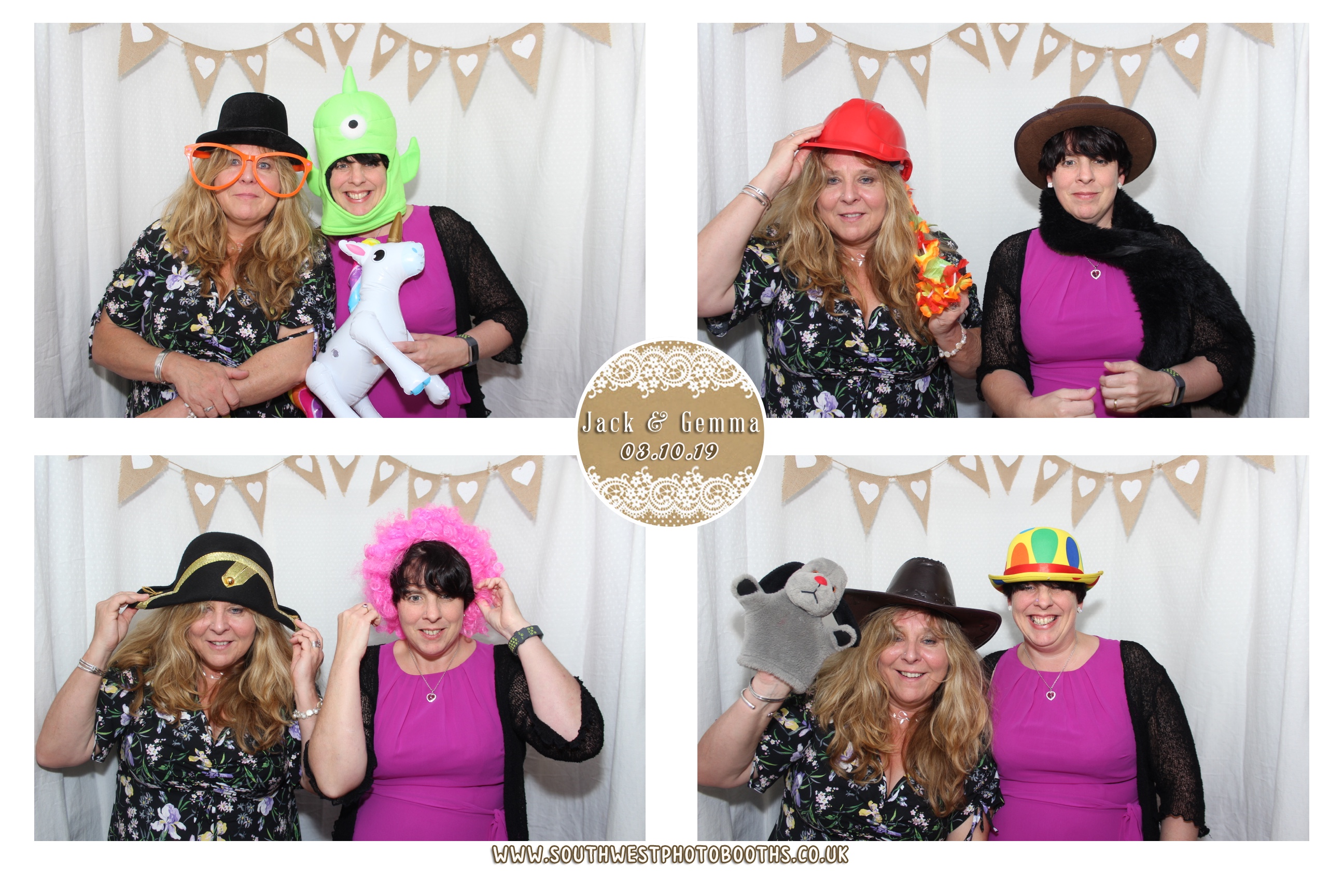 Jack and Gemma | View more photos from the event at gallery.southwestphotobooths.co.uk/u/SWPB/Jack-and-Gemma