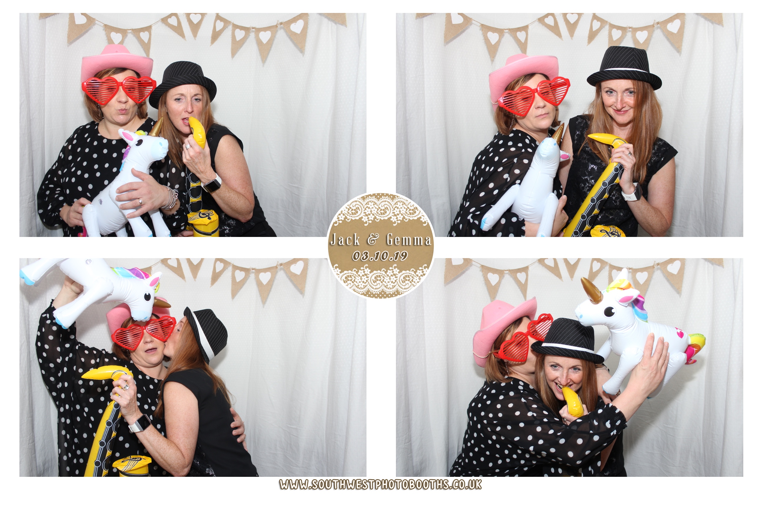 Jack and Gemma | View more photos from the event at gallery.southwestphotobooths.co.uk/u/SWPB/Jack-and-Gemma