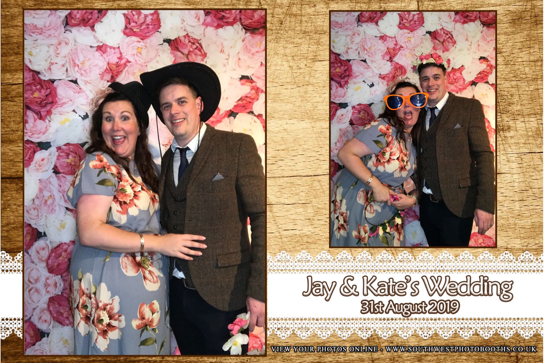 Jay and Kate | View more photos from the event at gallery.southwestphotobooths.co.uk/u/SWPB/Jay-and-Kate