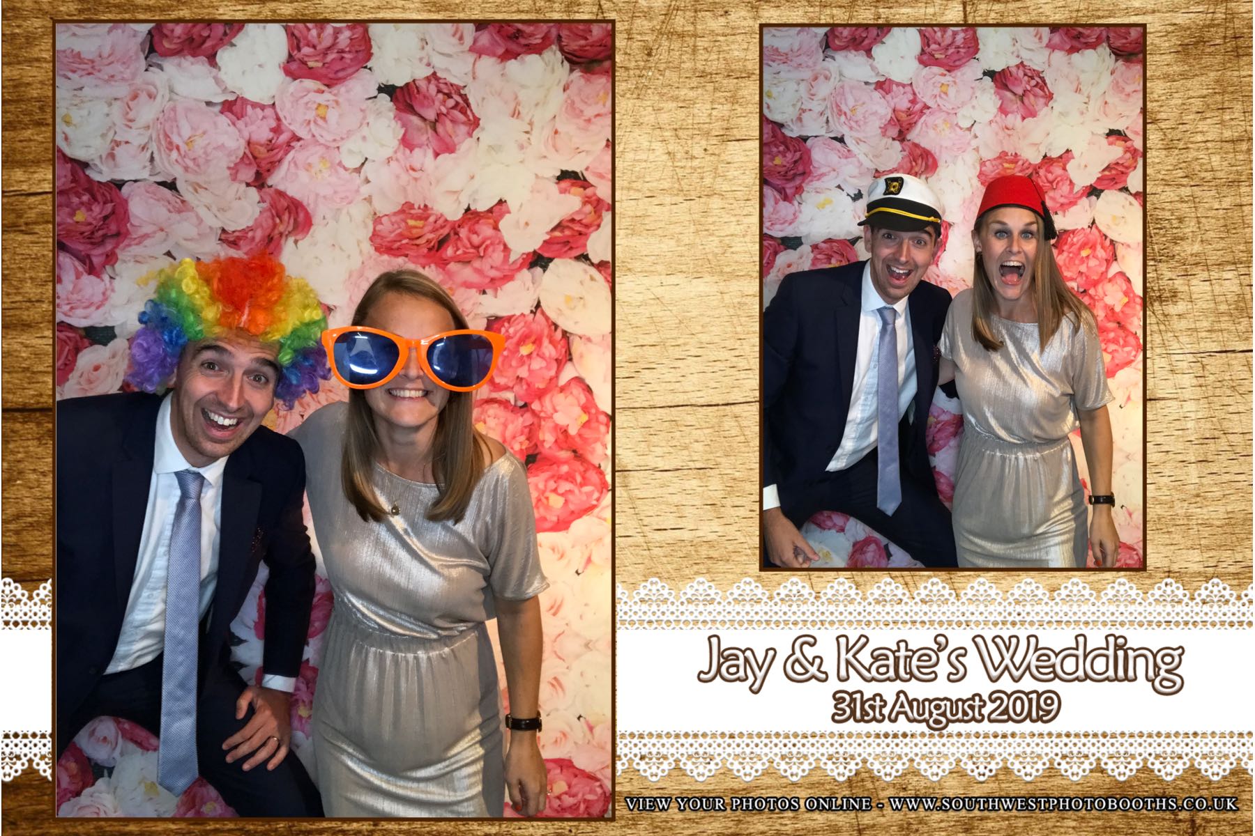 Jay and Kate | View more photos from the event at gallery.southwestphotobooths.co.uk/u/SWPB/Jay-and-Kate