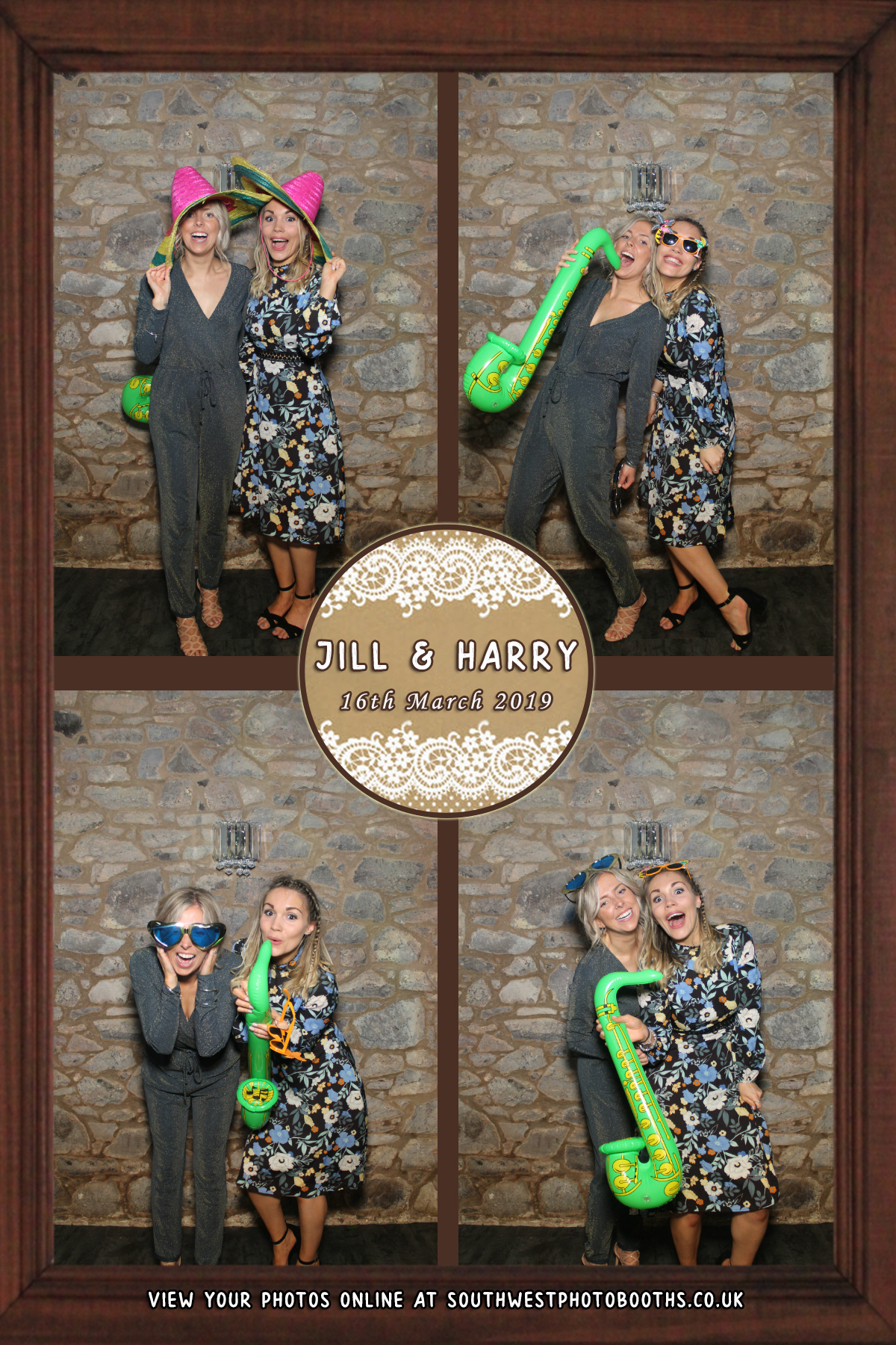 Jill and Harry | View more photos from the event at gallery.southwestphotobooths.co.uk/u/SWPB/Jill-and-Harry