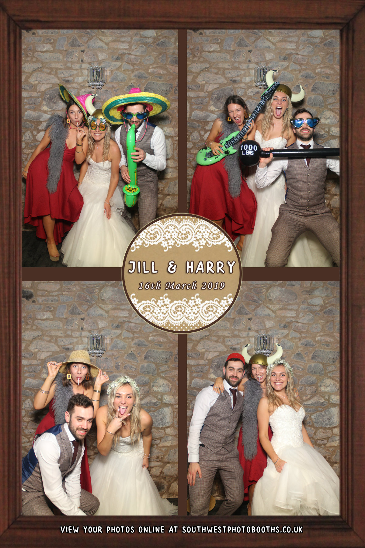 Jill and Harry | View more photos from the event at gallery.southwestphotobooths.co.uk/u/SWPB/Jill-and-Harry