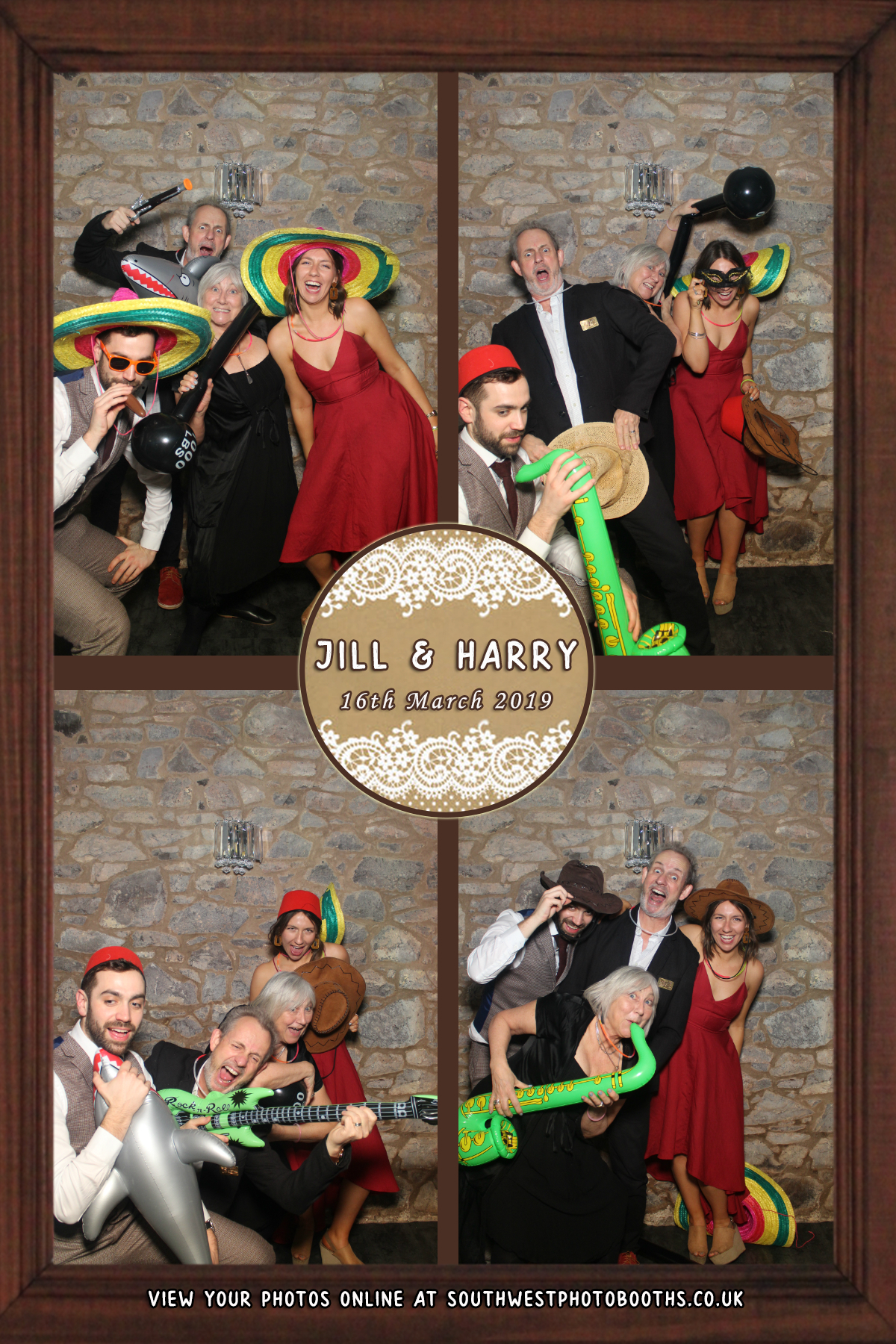 Jill and Harry | View more photos from the event at gallery.southwestphotobooths.co.uk/u/SWPB/Jill-and-Harry