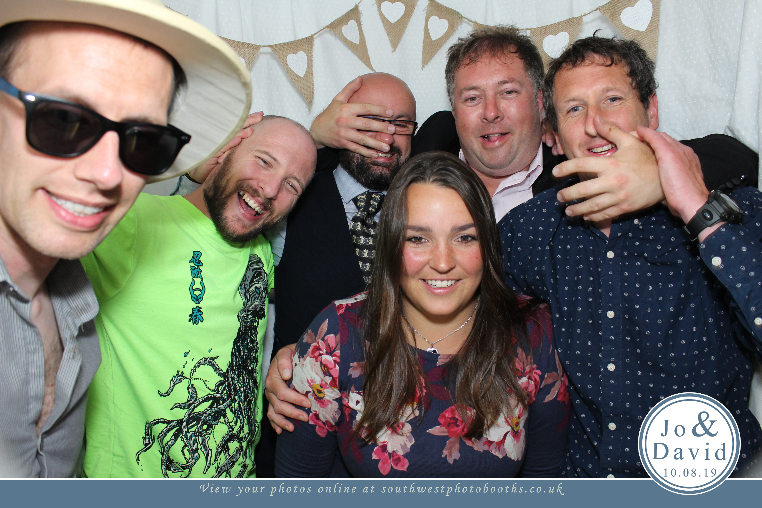 Jo and David | View more photos from the event at gallery.southwestphotobooths.co.uk/u/SWPB/Jo-and-David