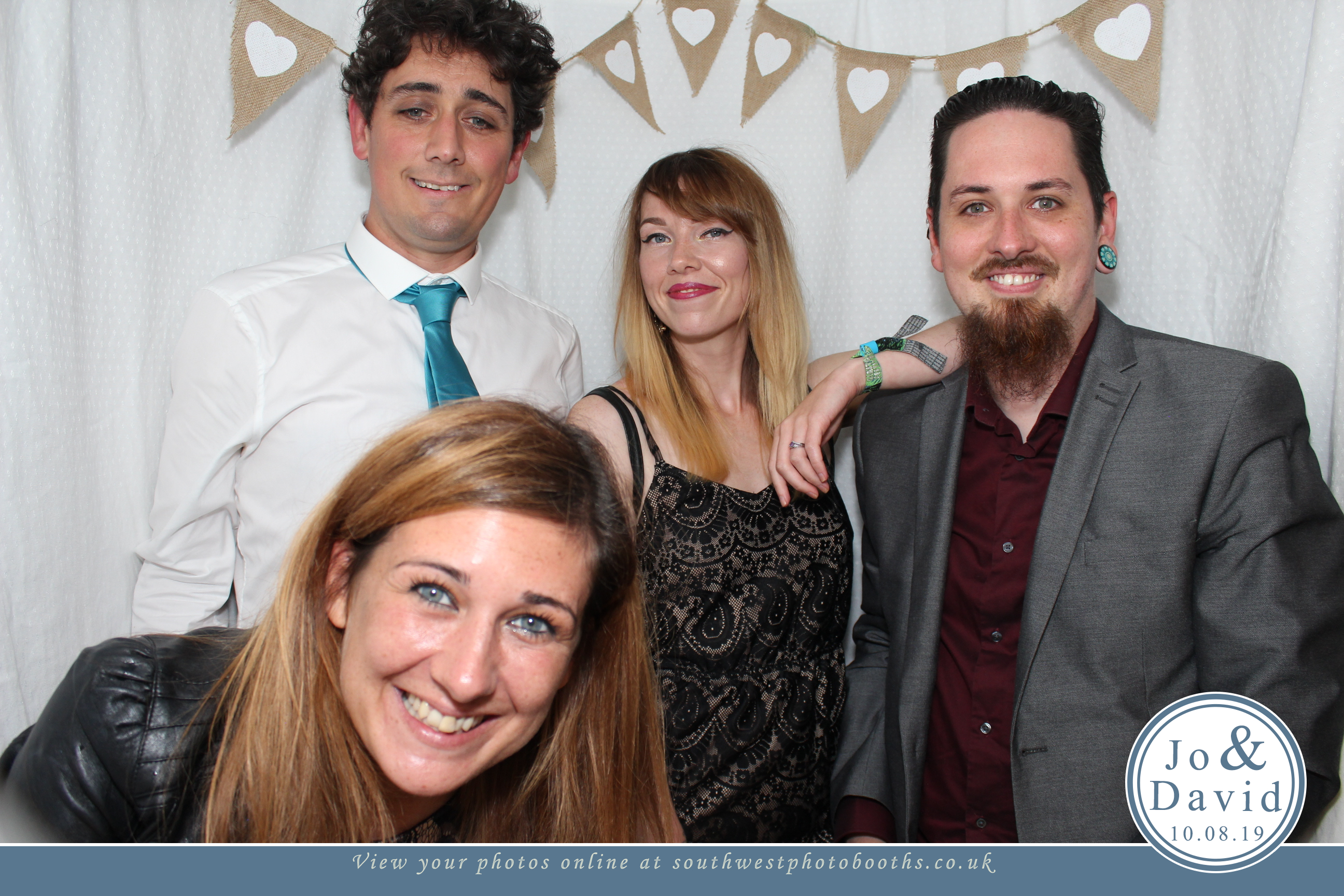 Jo and David | View more photos from the event at gallery.southwestphotobooths.co.uk/u/SWPB/Jo-and-David