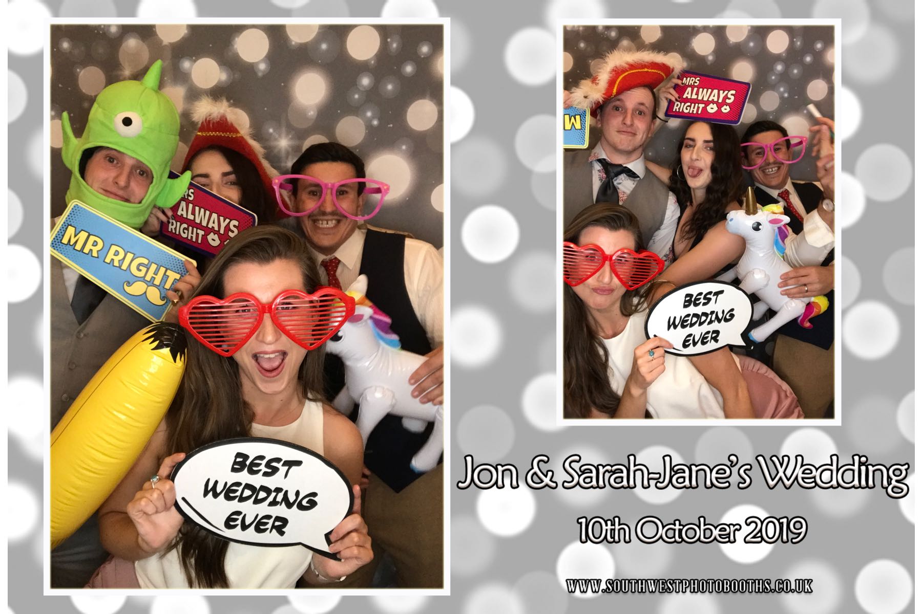 Jon and Sarah-Jane | View more photos from the event at gallery.southwestphotobooths.co.uk/u/SWPB/Jon-and-Sarah-Jane