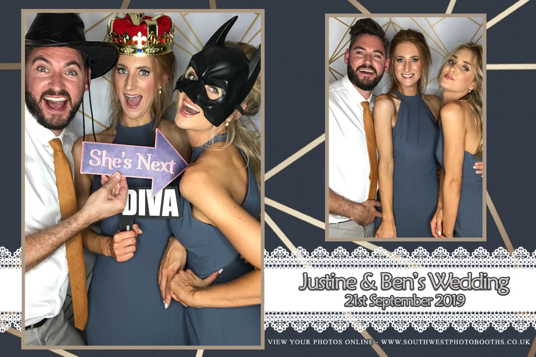 Justine and Ben | View more photos from the event at gallery.southwestphotobooths.co.uk/u/SWPB/Justine-and-Ben