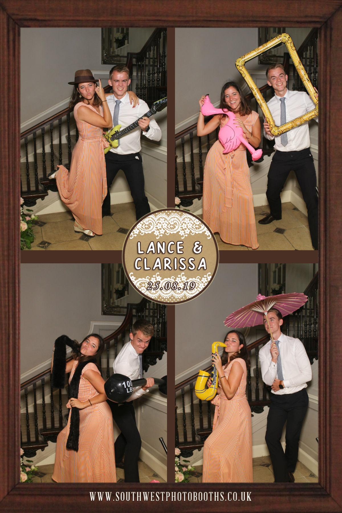Lance and Clarissa | View more photos from the event at gallery.southwestphotobooths.co.uk/u/SWPB/Lance-and-Clarissa