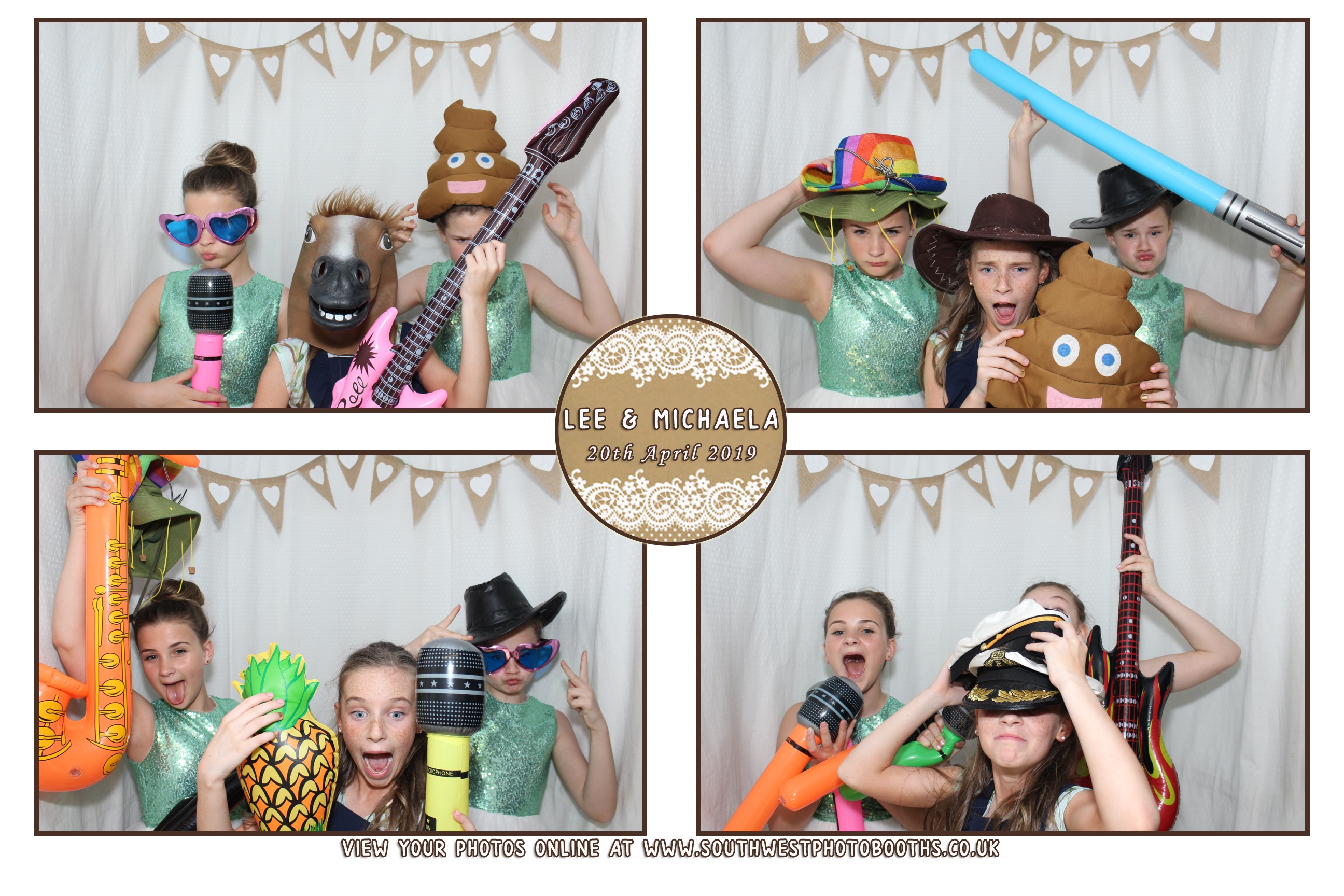 Lee and Michaela | View more photos from the event at gallery.southwestphotobooths.co.uk/u/SWPB/Lee-and-Michaela